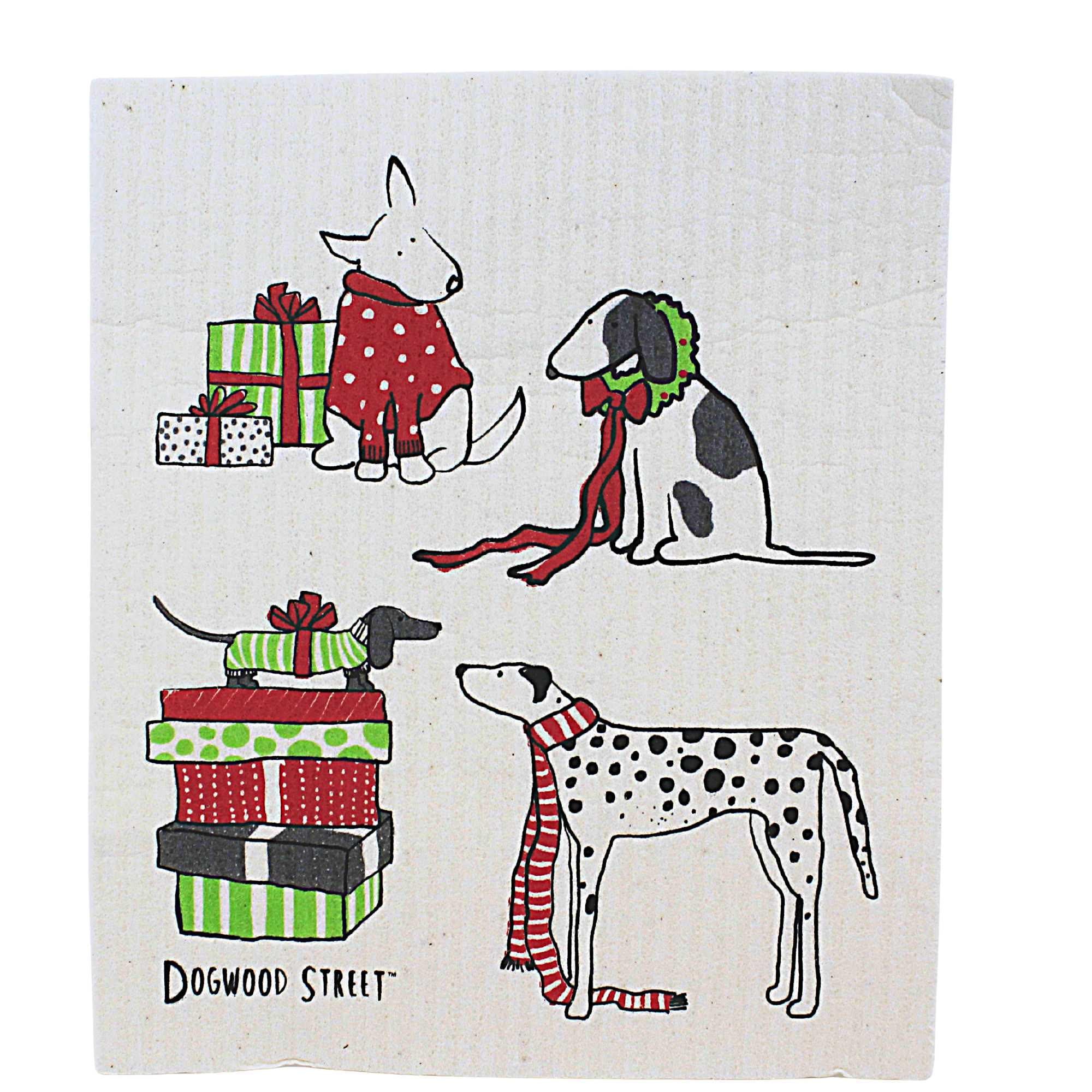 60919 Holiday Dogs Dishcloths 84ASDHOLIDOGS
