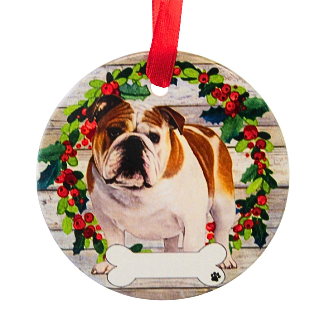 61559 Ceramic Bulldog Ornament 5508FB