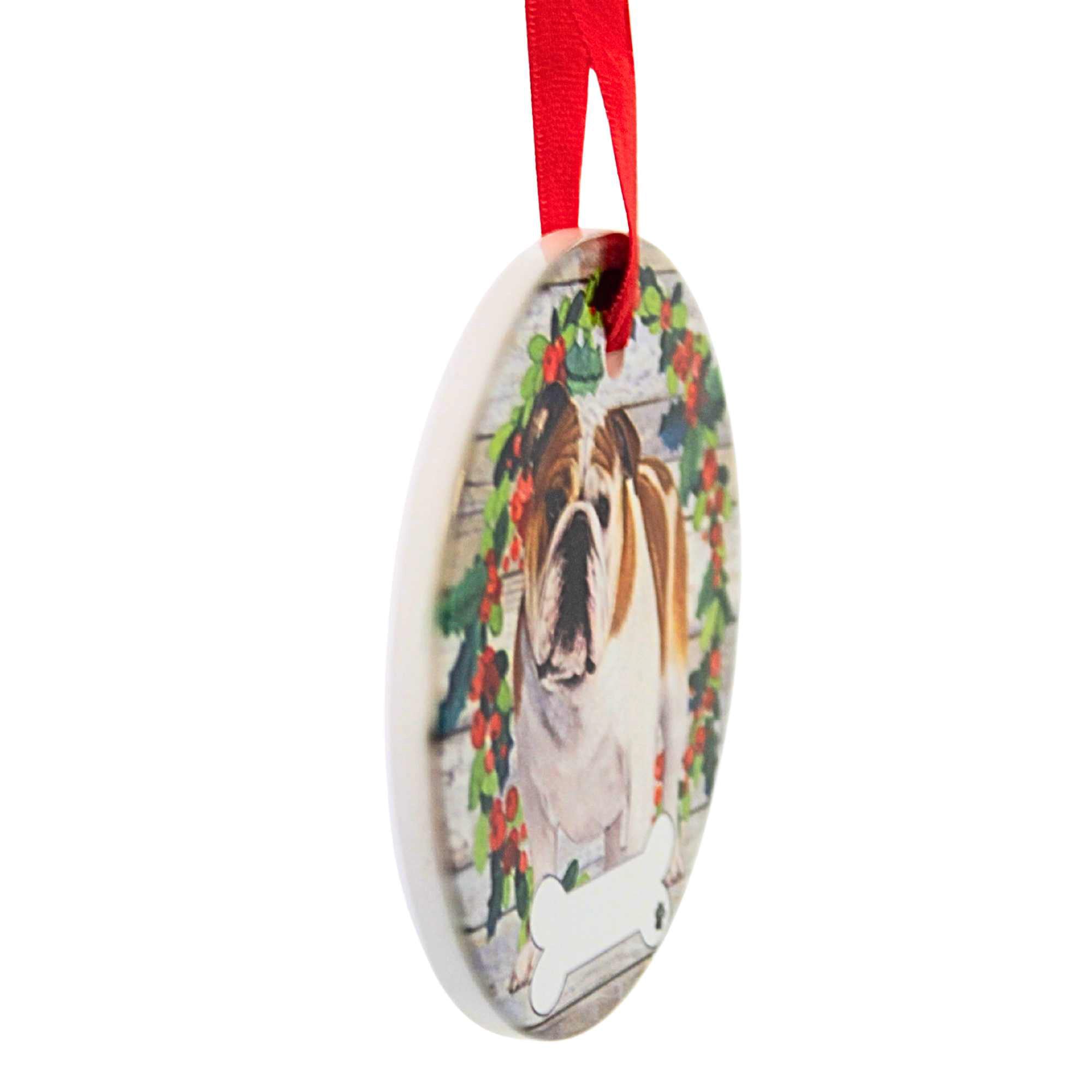 61559 Ceramic Bulldog Ornament 5508FB