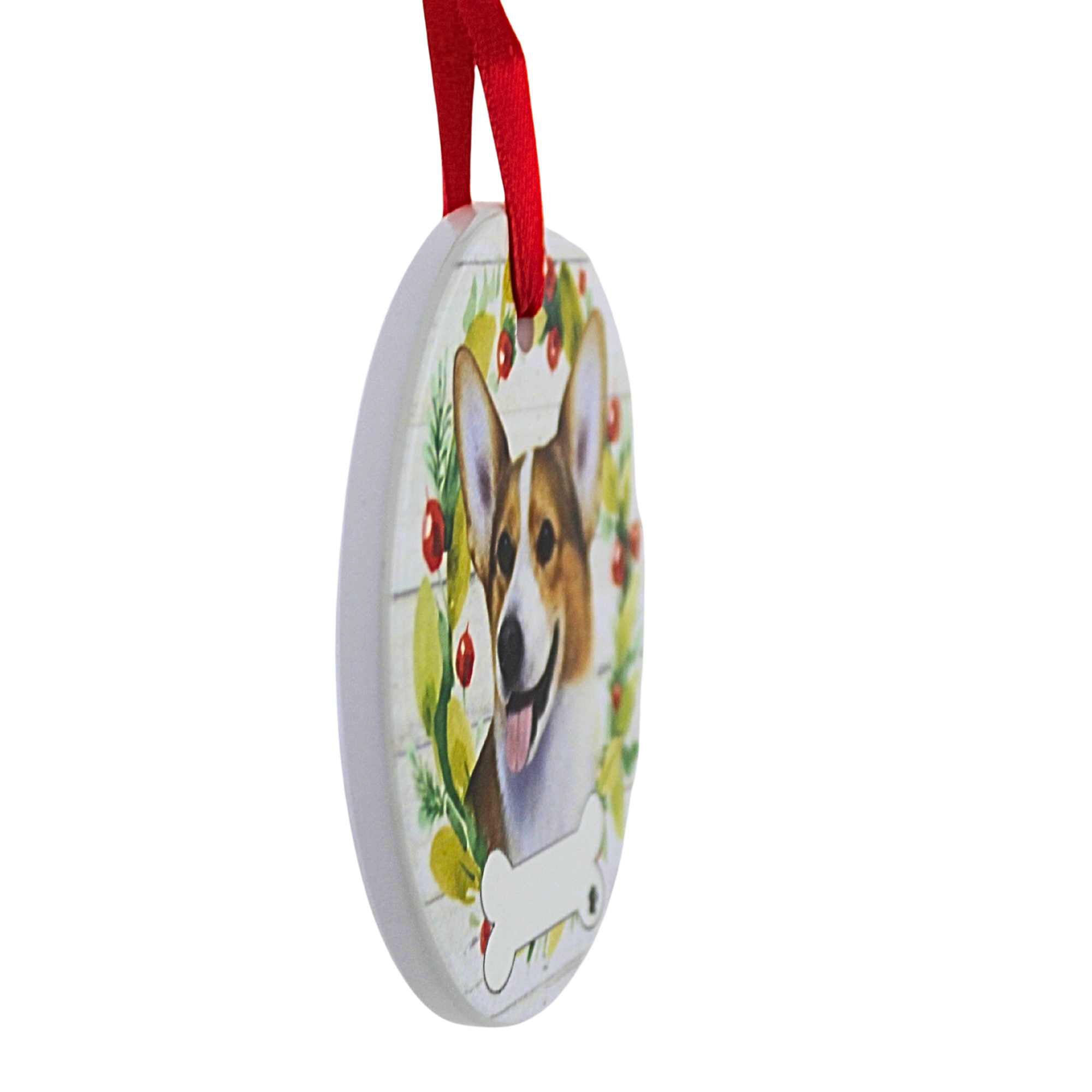61562 Ceramic Welsh Corgi Ornament 550100