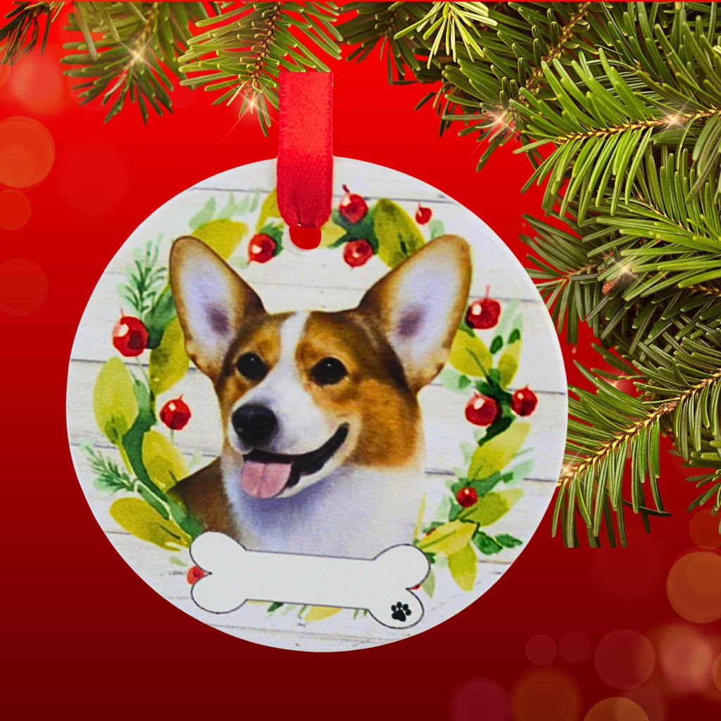 61562 Ceramic Welsh Corgi Ornament 550100