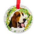 61563 Ceramic Basset Hound Ornament 5502