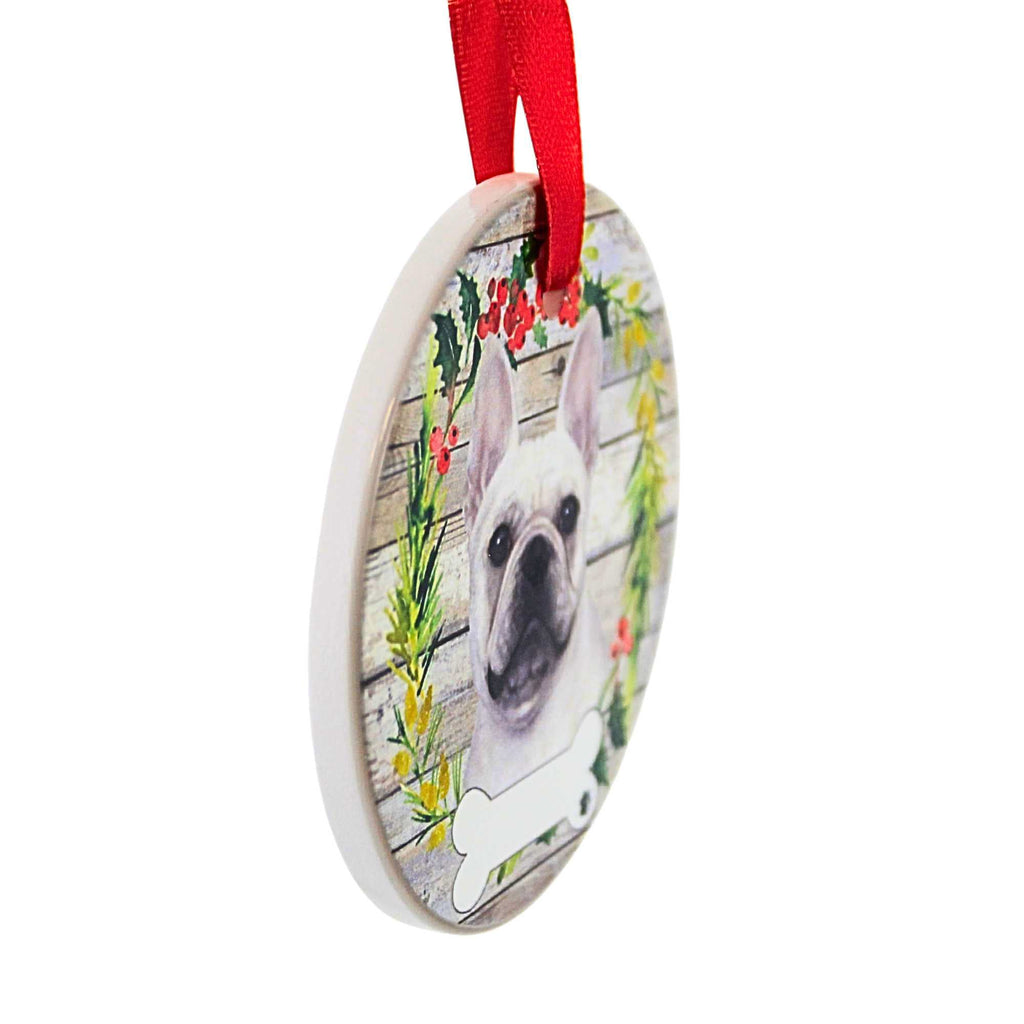 61565 Ceramic French Bulldog Ornament 55065