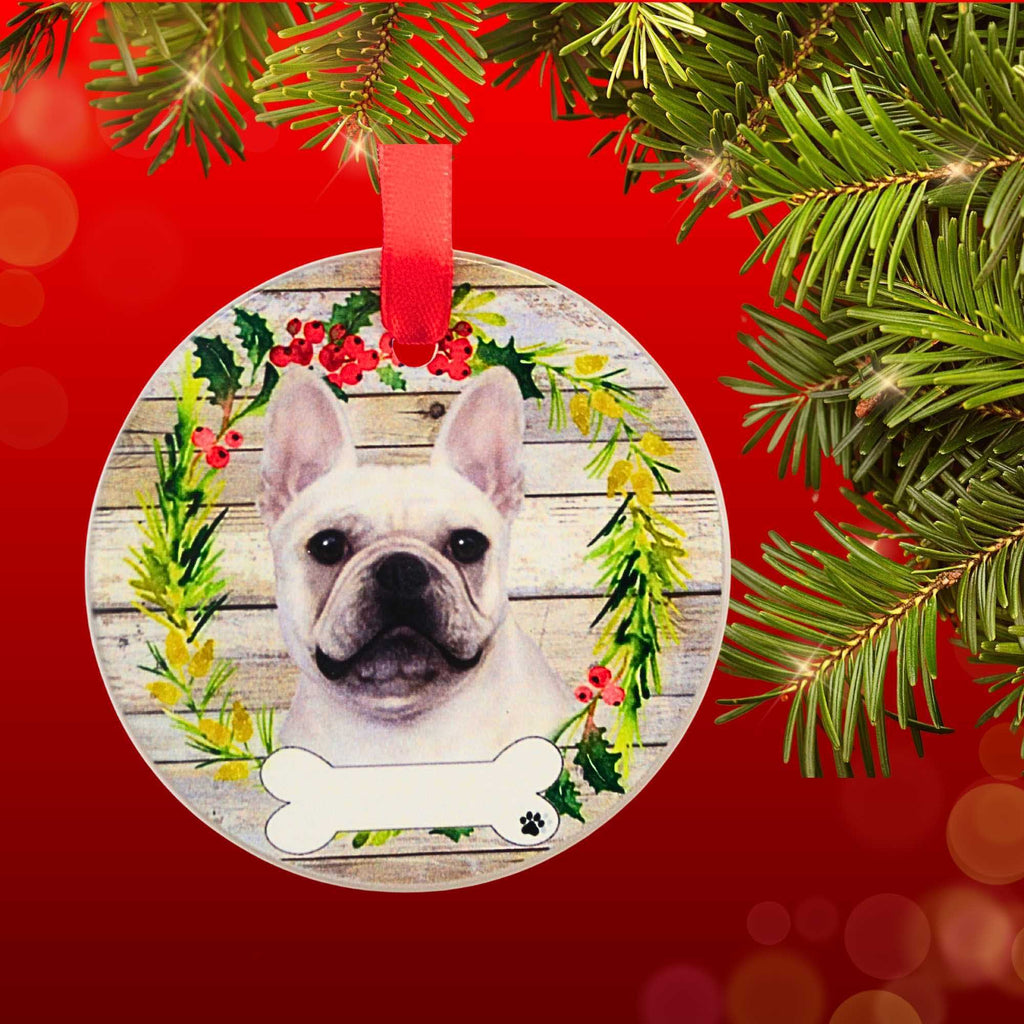 61565 Ceramic French Bulldog Ornament 55065
