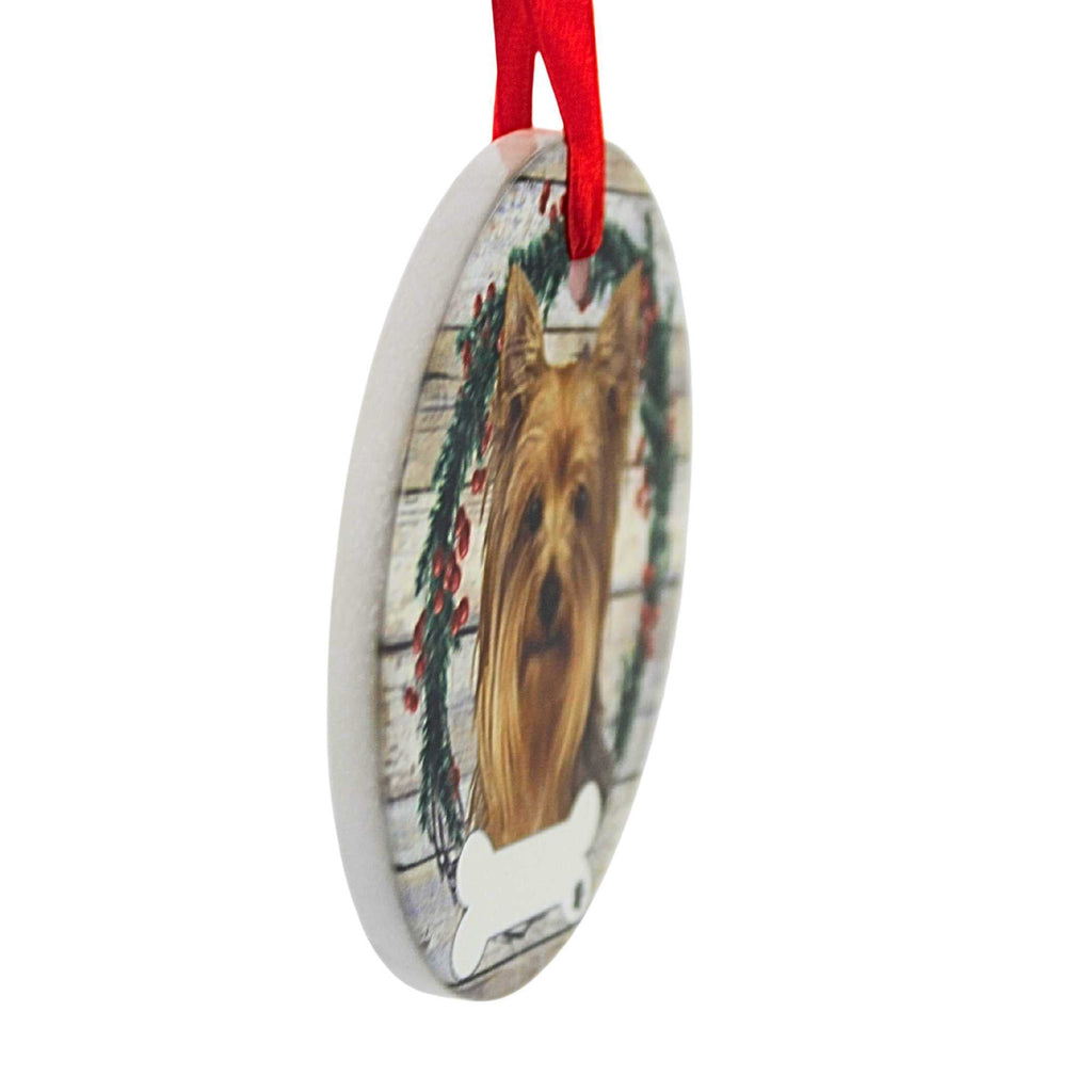 61566 Ceramic Yorkie Ornament 55046