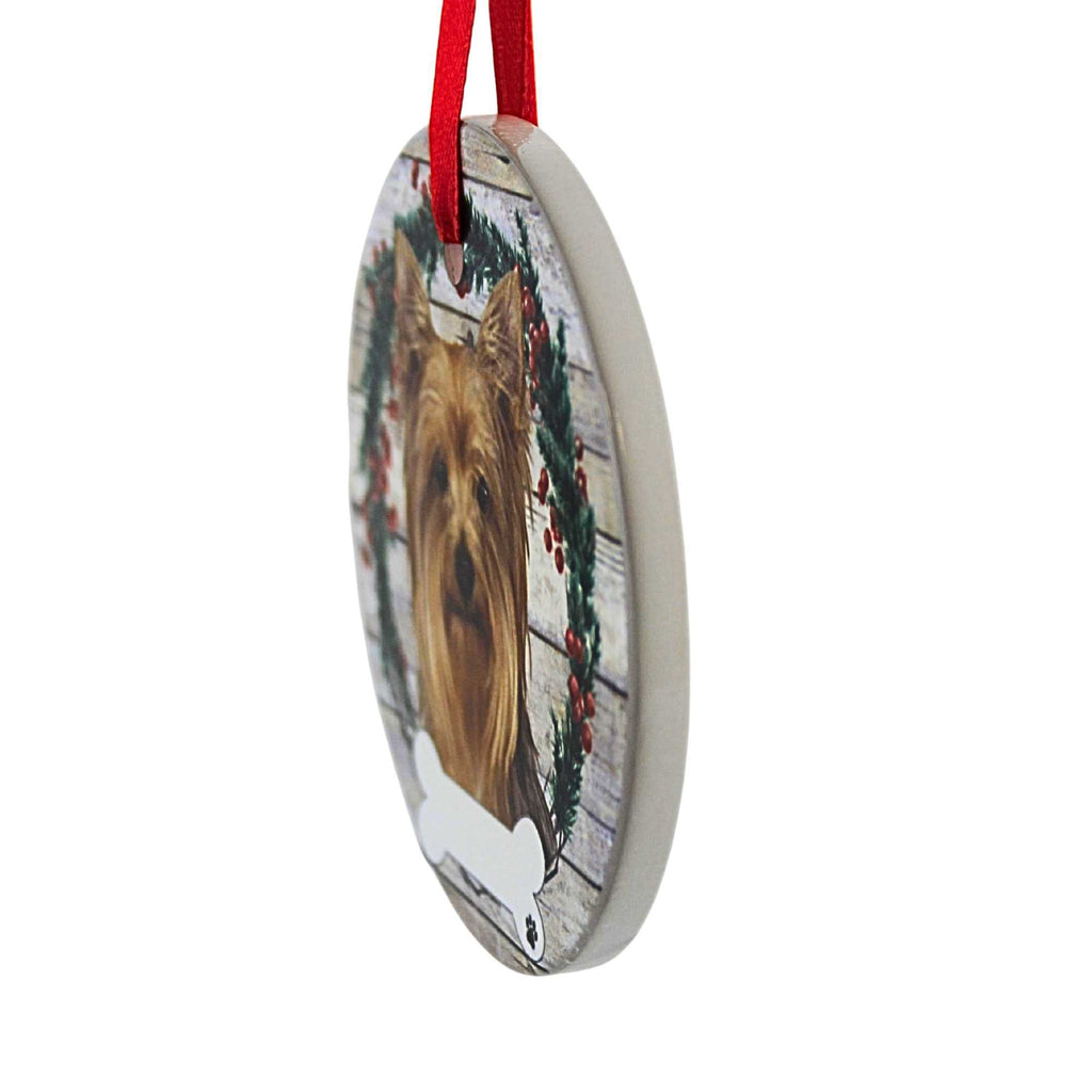 61566 Ceramic Yorkie Ornament 55046