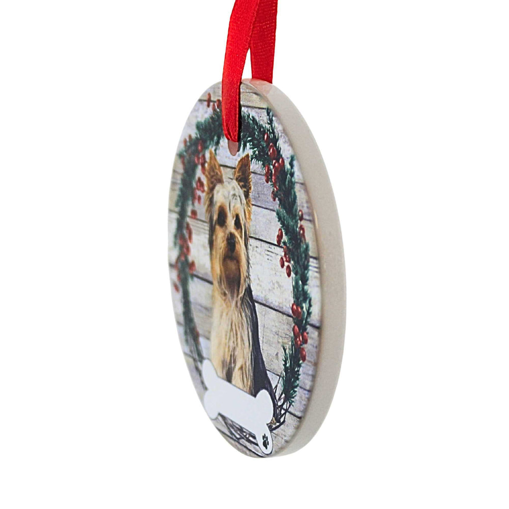 61567 Ceramic Yorkie Ornament 55046FB
