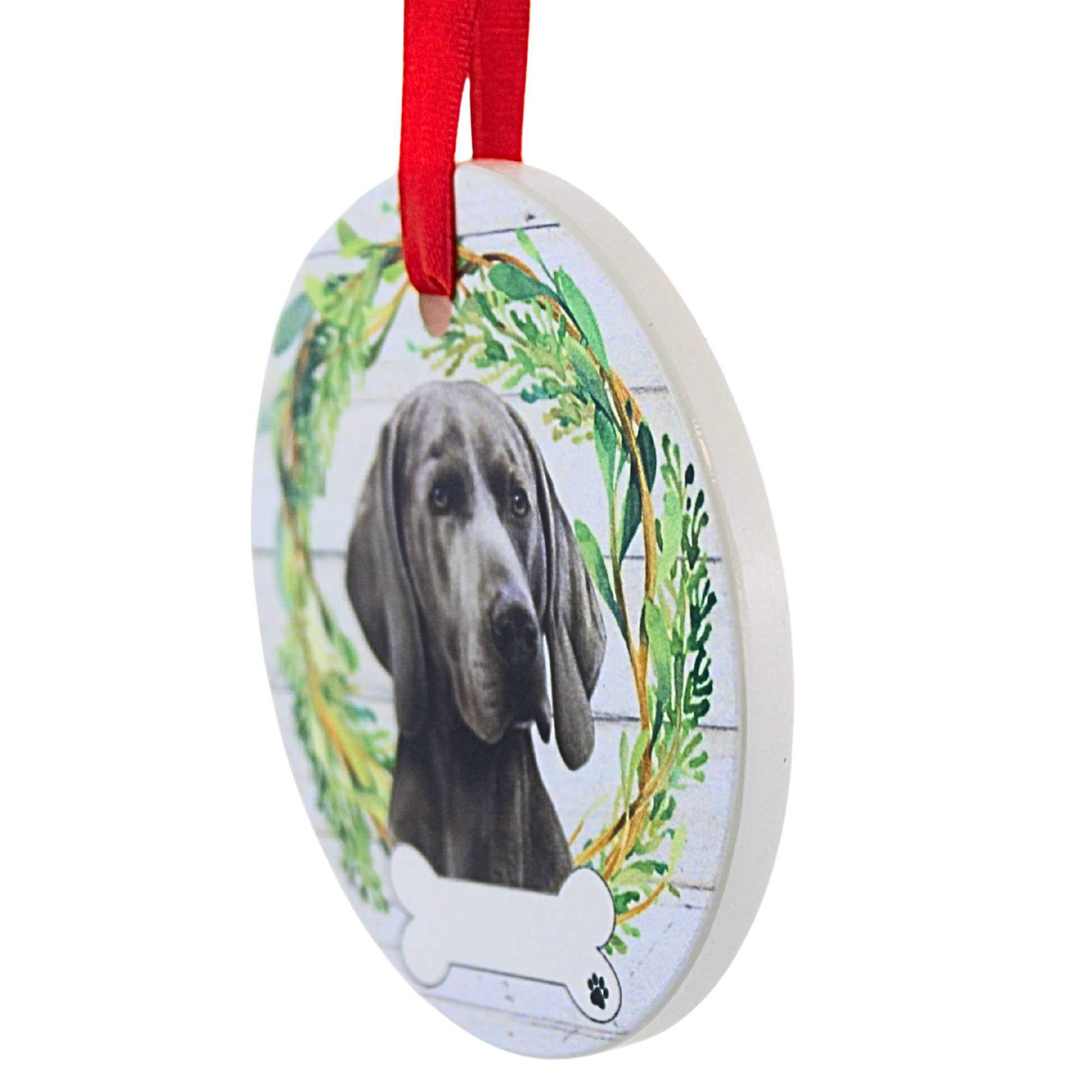 61568 Ceramic Weimaraner Ornament 55054