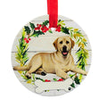 61572 Ceramic Yellow Labrador Ornament 55020FB