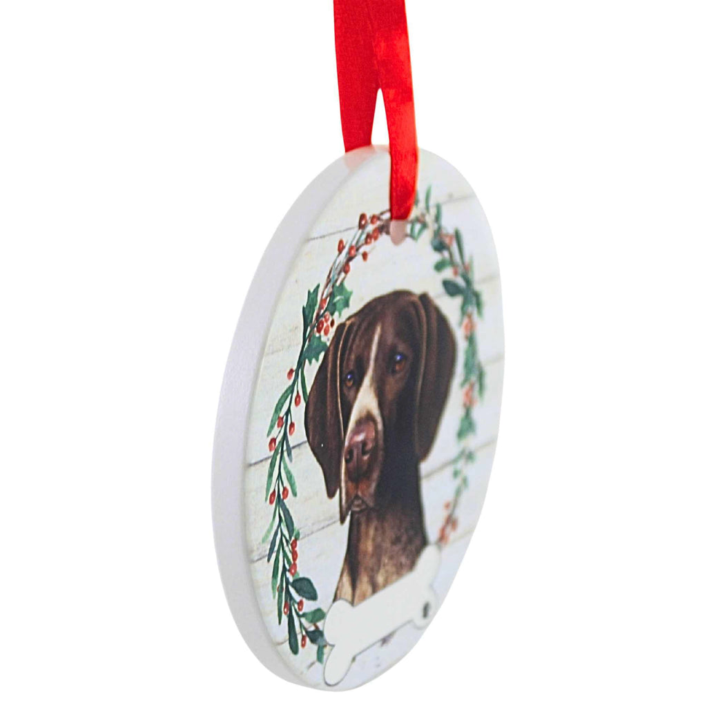61573 Ceramic German Shorthair Pointer Ornament 55083