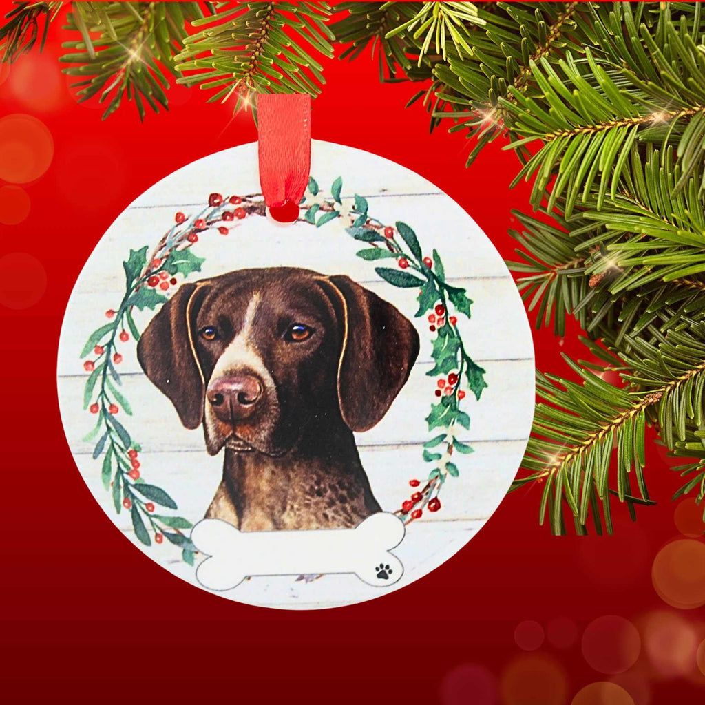 61573 Ceramic German Shorthair Pointer Ornament 55083