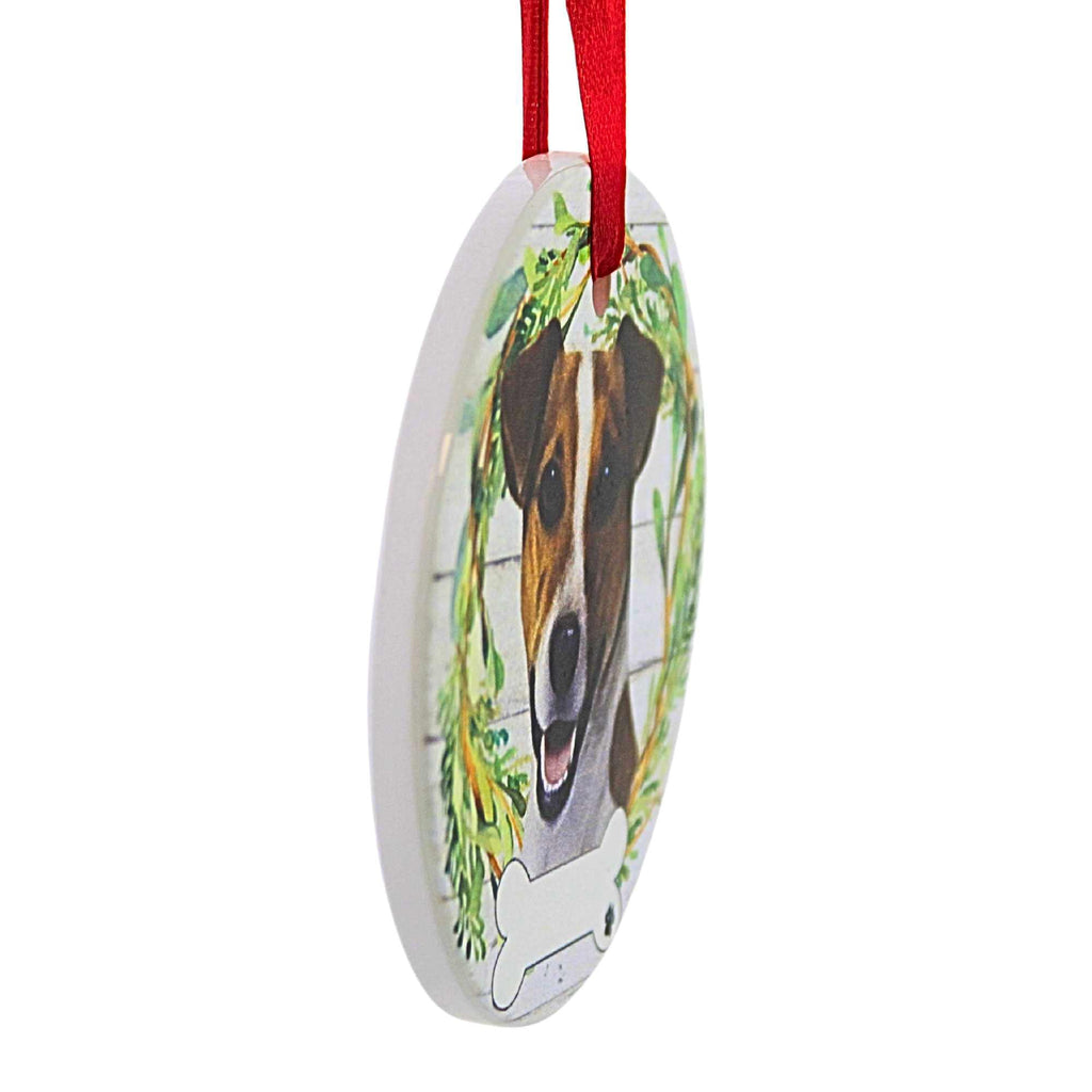 61575 Ceramic Jack Russell Ornament 55017