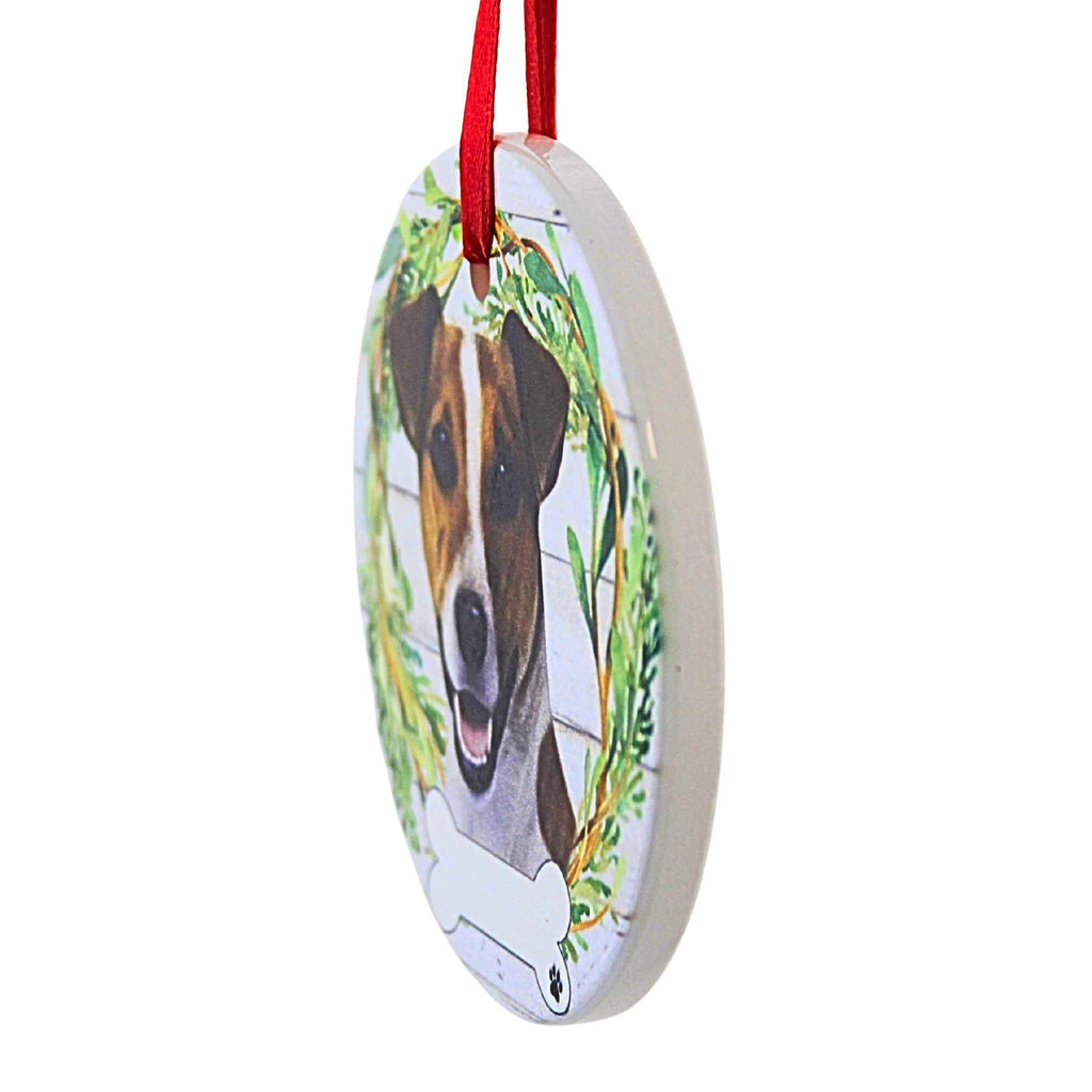 61575 Ceramic Jack Russell Ornament 55017