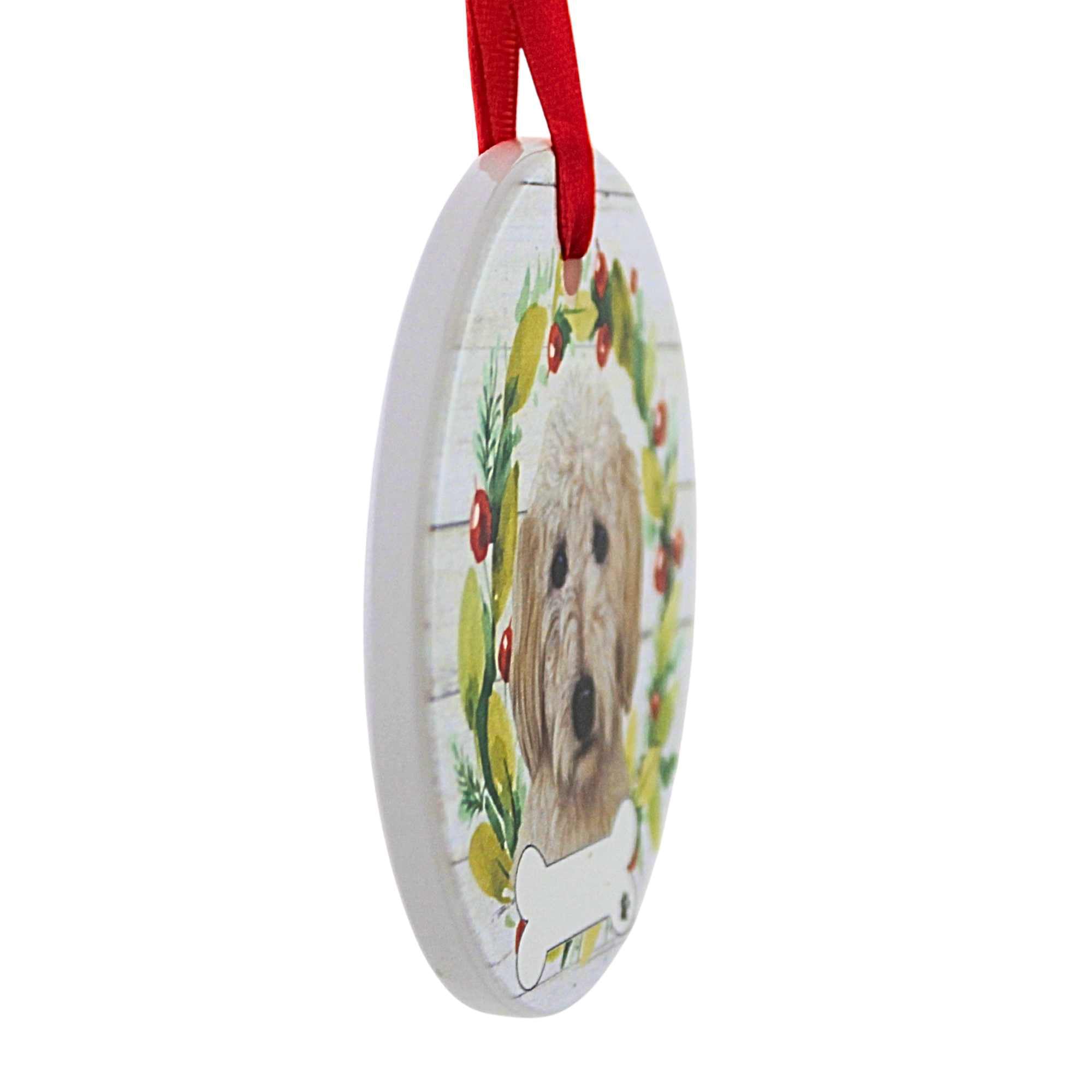 61581 Ceramic Goldendoodle Ornament 550125