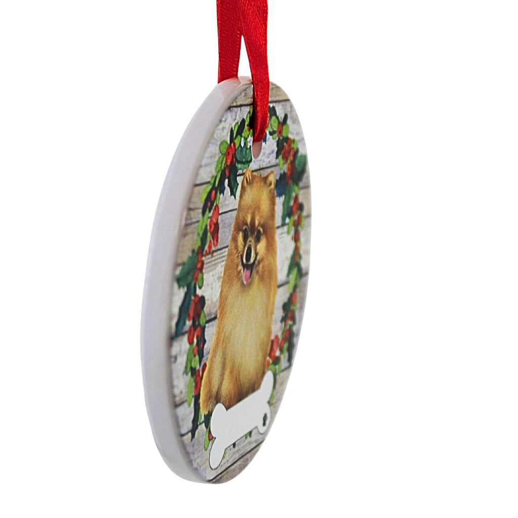61583 Ceramic Pomeranian Ornament 55027FB