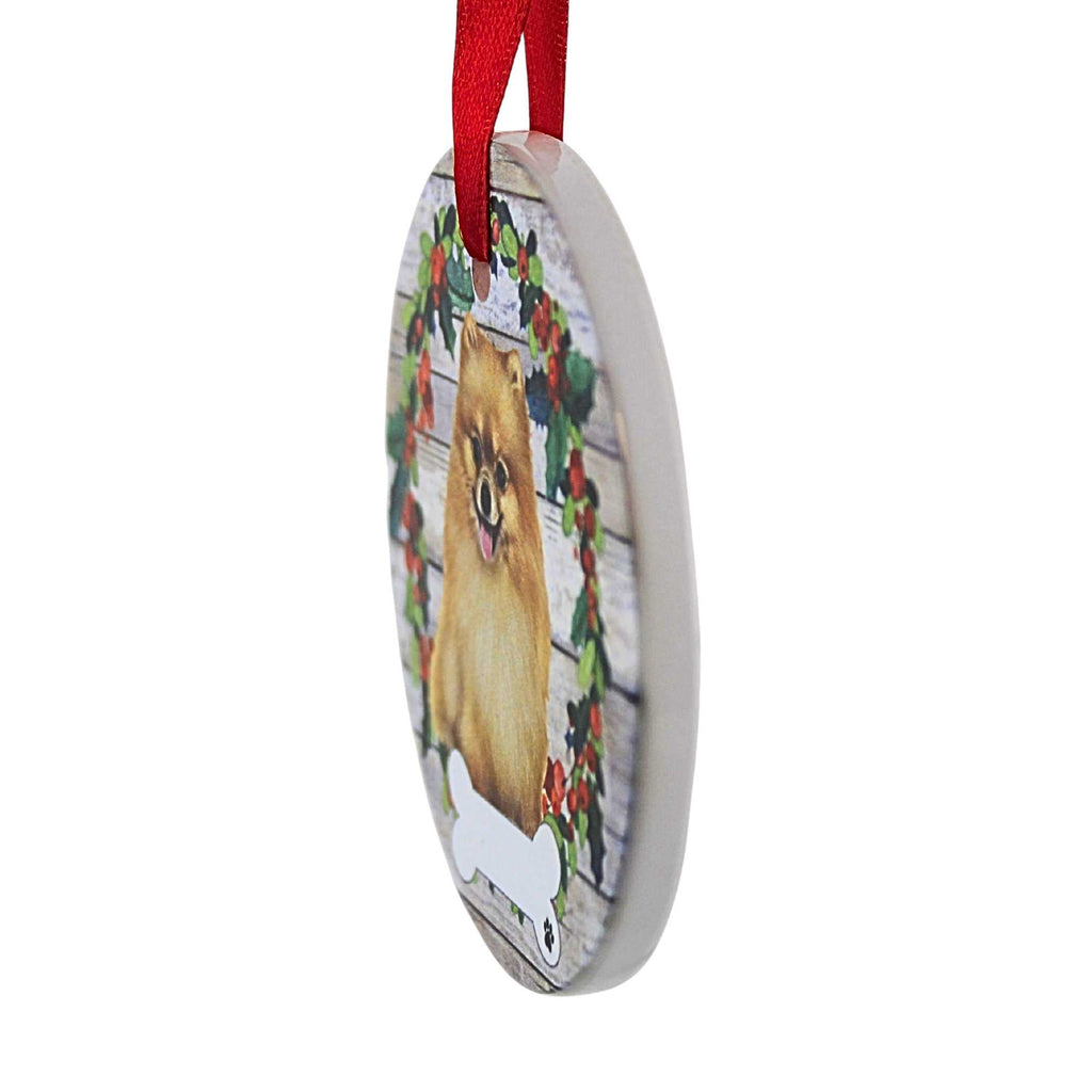 61583 Ceramic Pomeranian Ornament 55027FB
