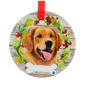 61584 Ceramic Golden Retriever Ornament 55015