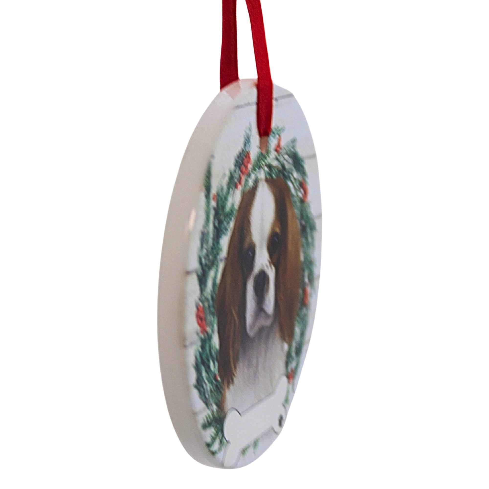 61586 Ceramic King Charles Cavalier Ornament 55018