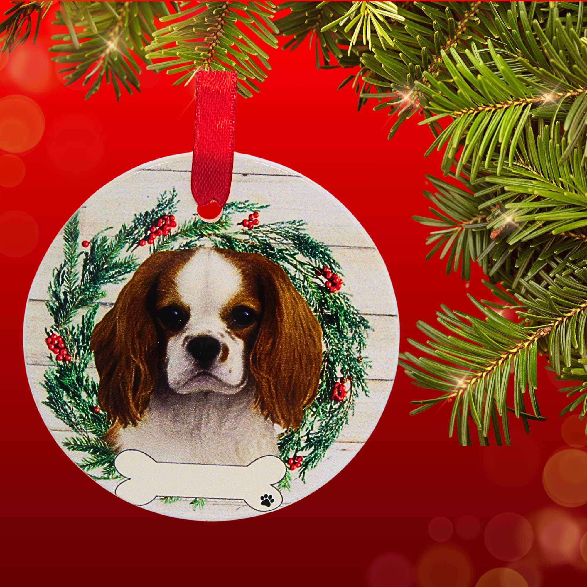 61586 Ceramic King Charles Cavalier Ornament 55018