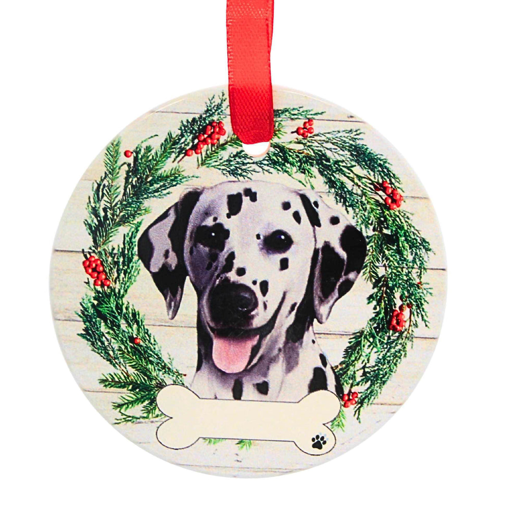 61587 Ceramic Dalmatian Ornament 55047
