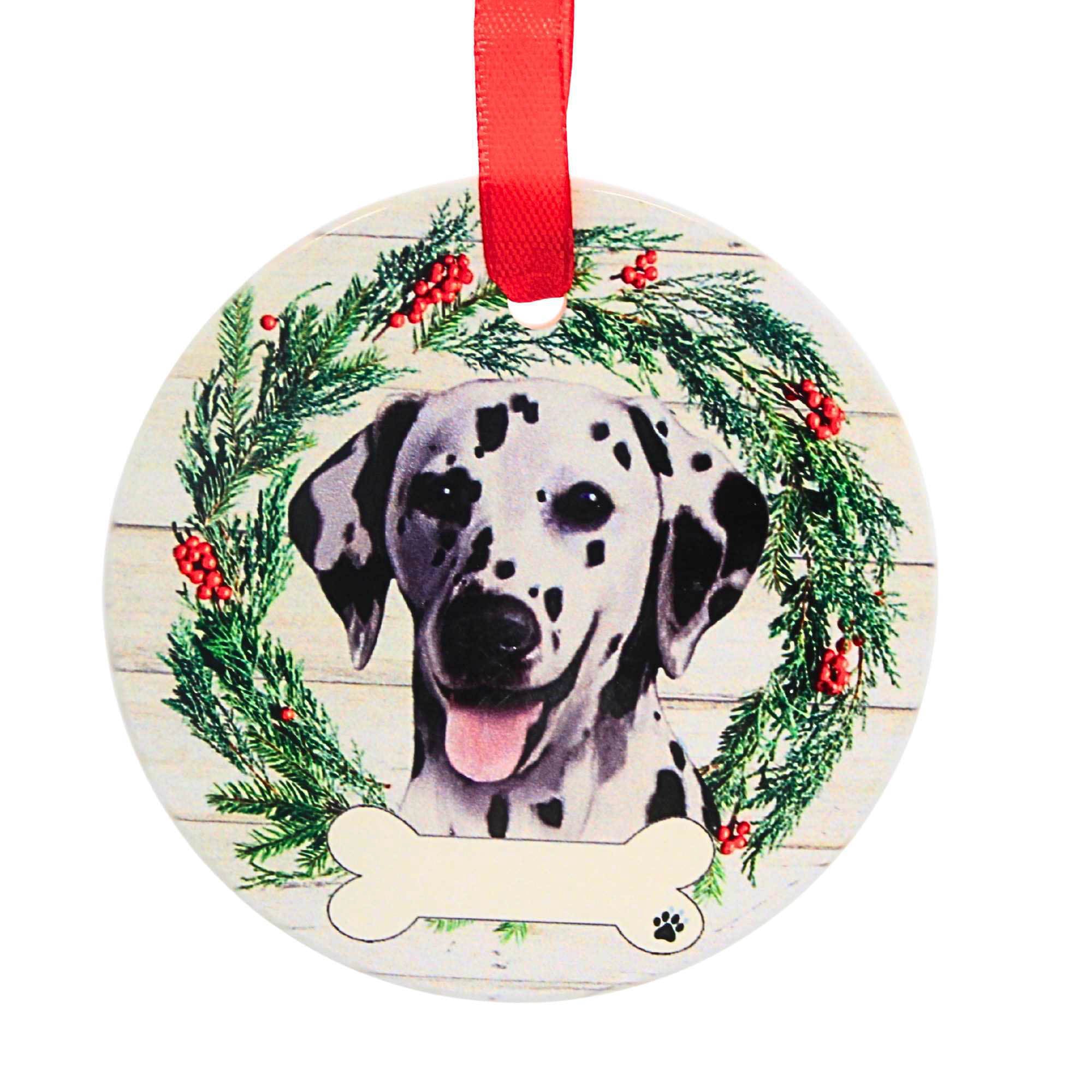 61587 Ceramic Dalmatian Ornament 55047