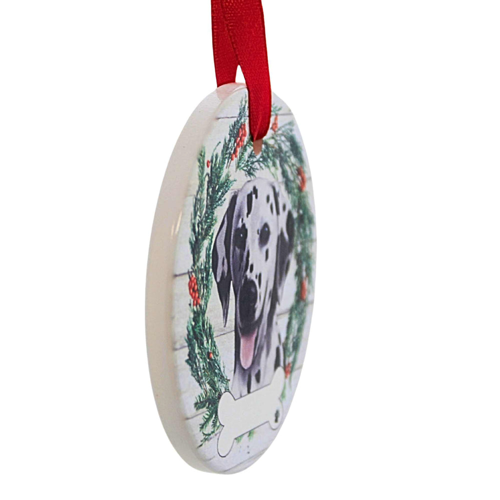 61587 Ceramic Dalmatian Ornament 55047