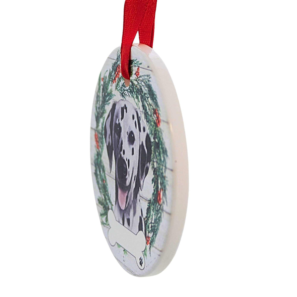 61587 Ceramic Dalmatian Ornament 55047