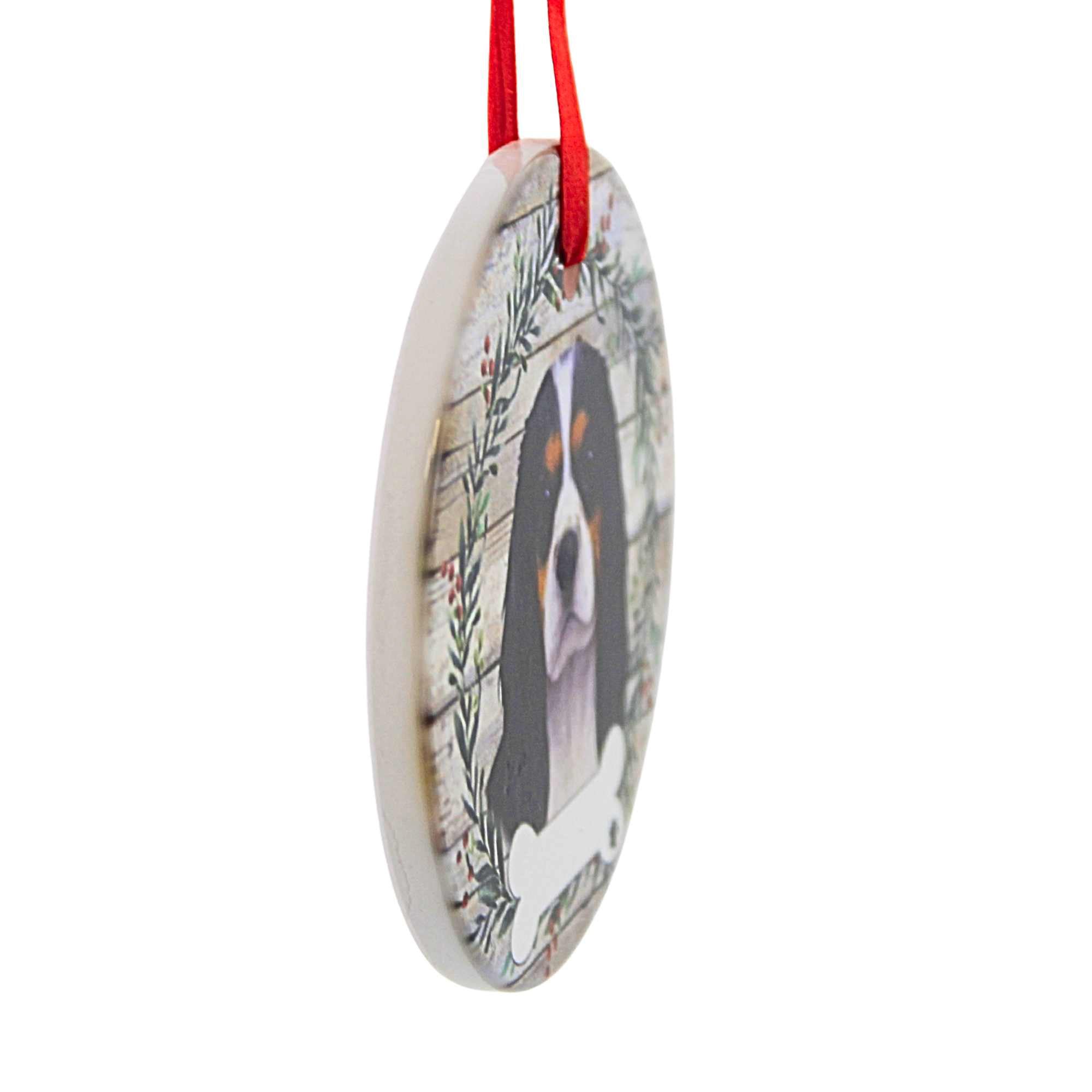 61588 Ceramic Tri-Color King Charles Cavalier Ornament 55019