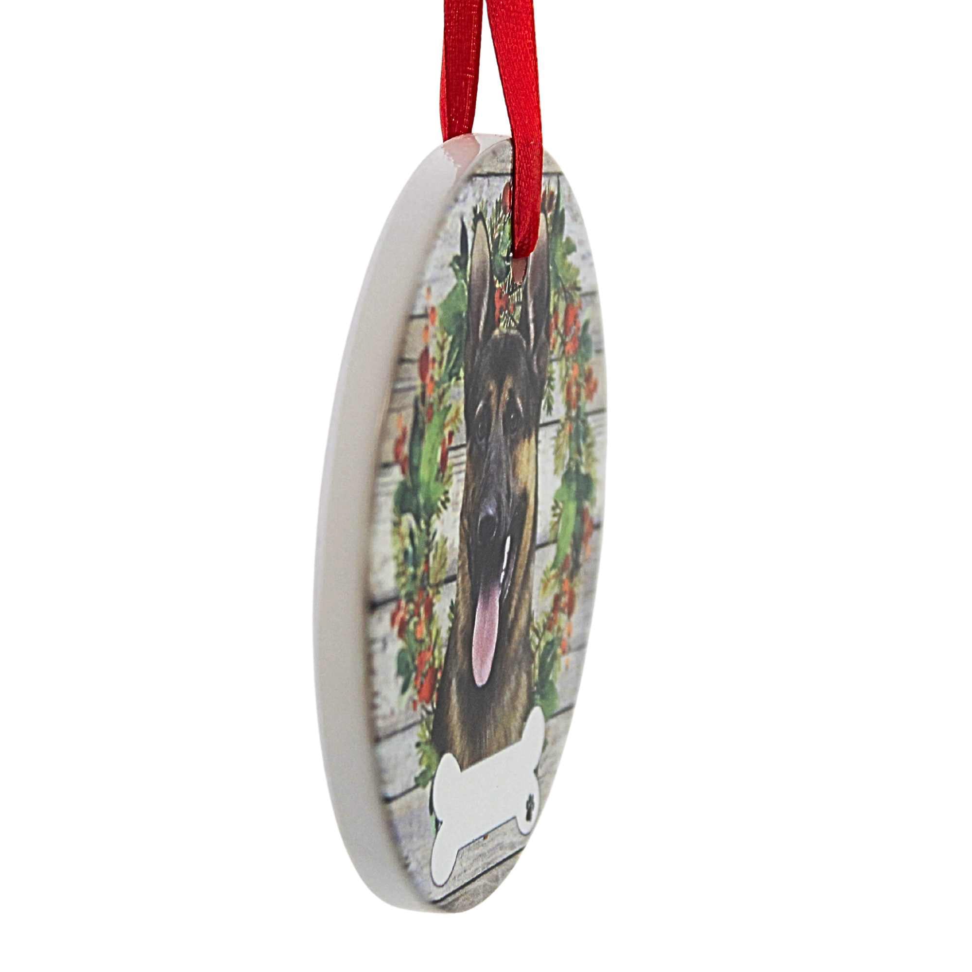 61590 Ceramic German Shepherd Ornament 55075