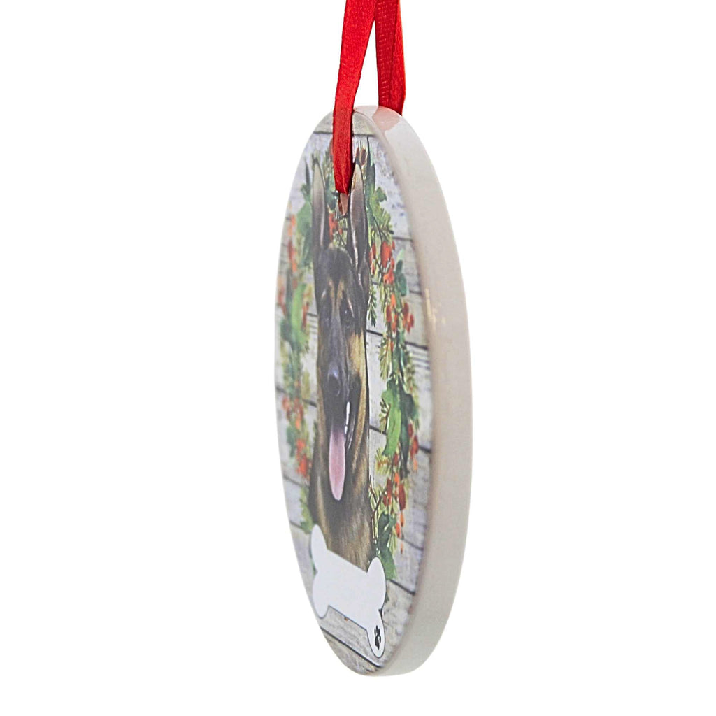61590 Ceramic German Shepherd Ornament 55075