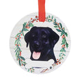 61592 Ceramic Black Labrador Ornament 55021