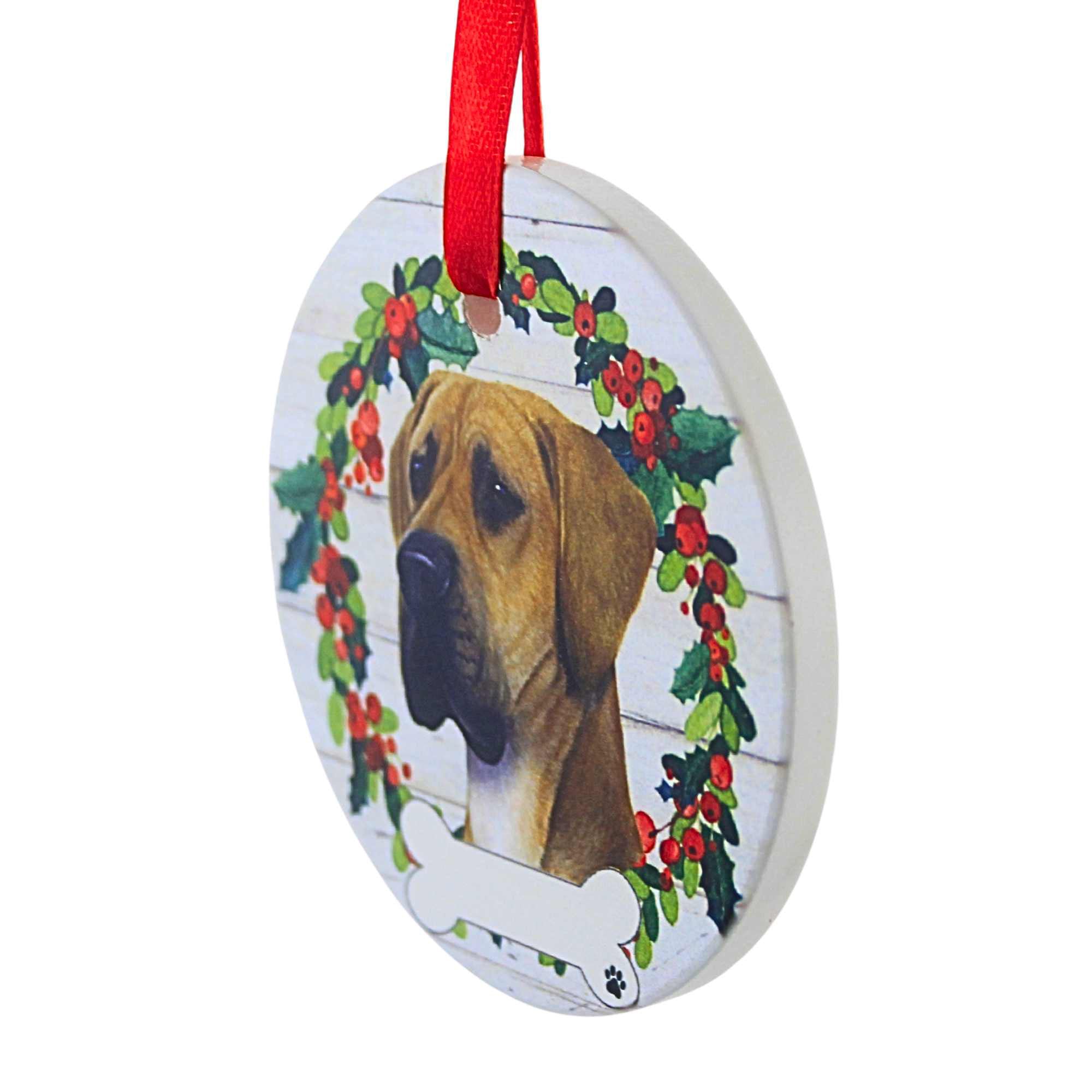 61593 Ceramic Great Dane Ornament 55066