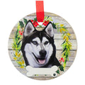 61594 Ceramic Siberian Husky Ornament 55040