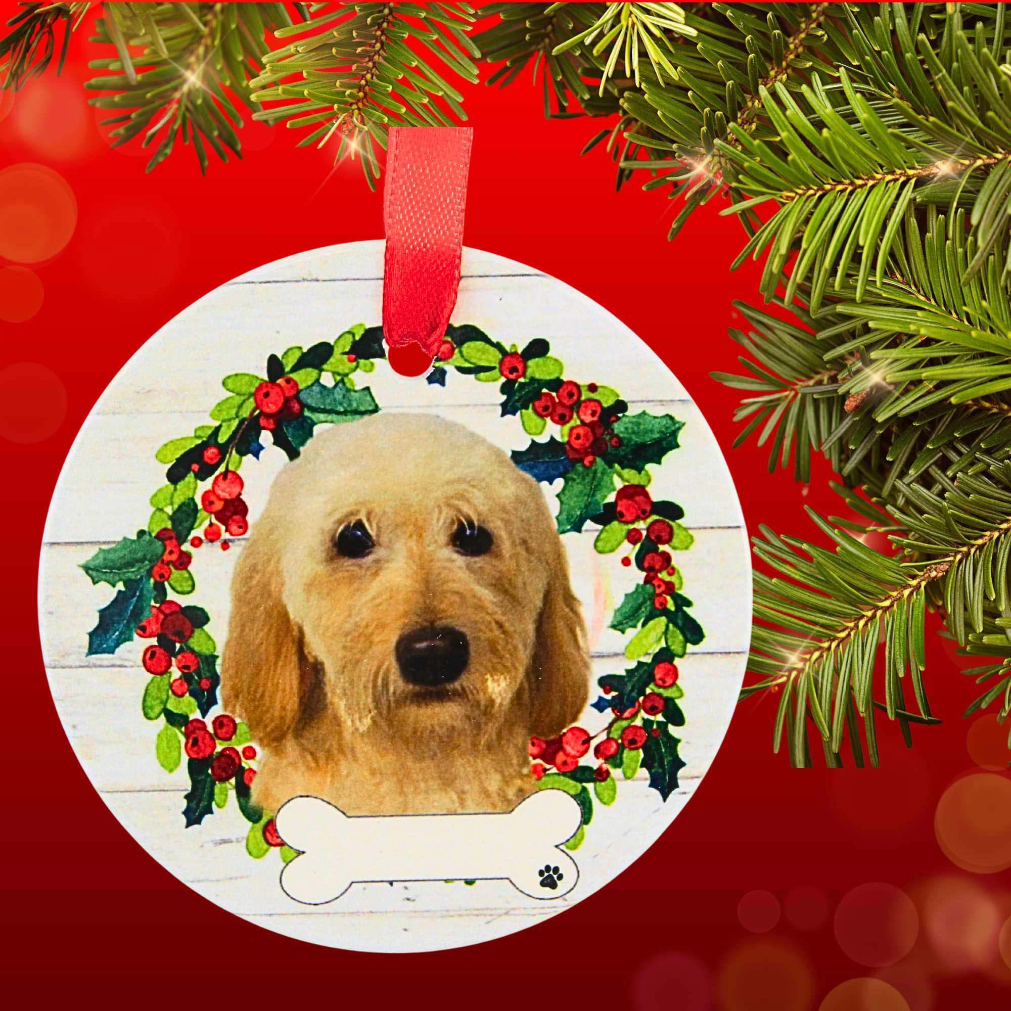 61595 Ceramic Labradoodle Ornament 550121