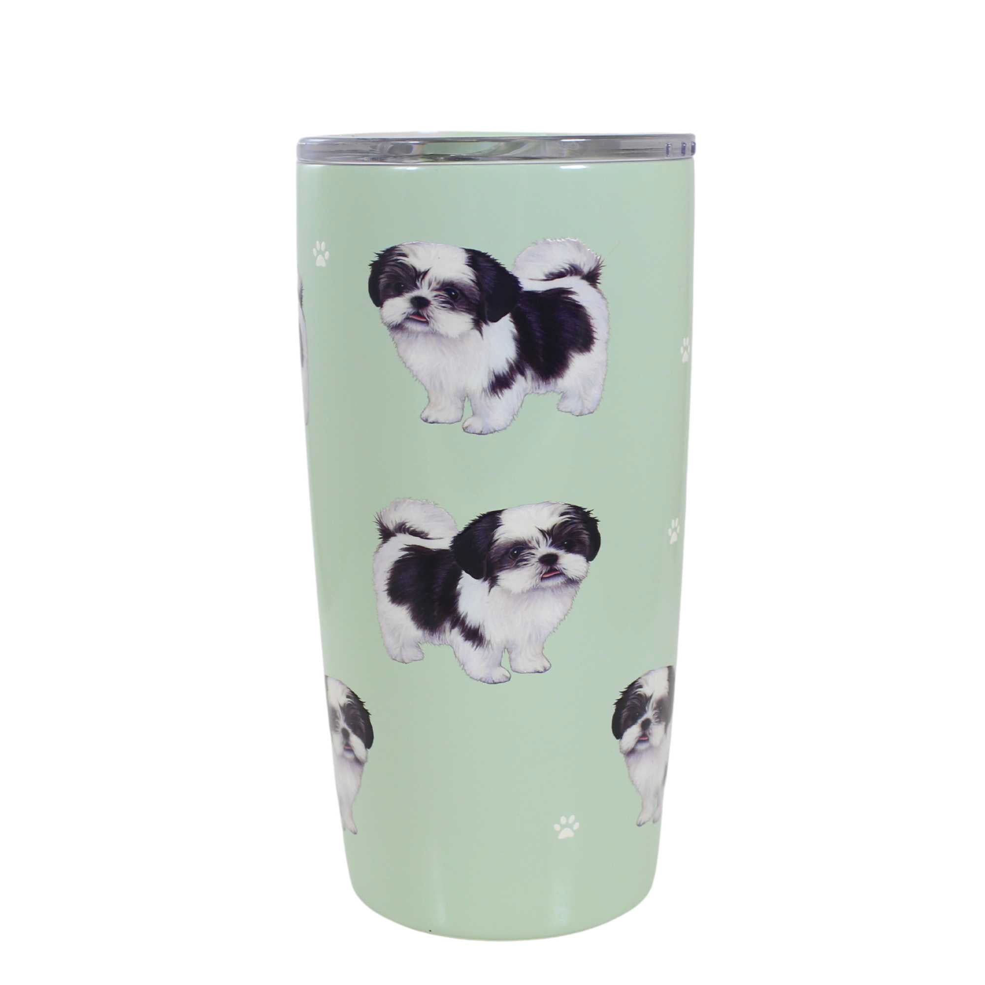 61642 Shih Tzu Black & White Serengeti Tumbler 11587B