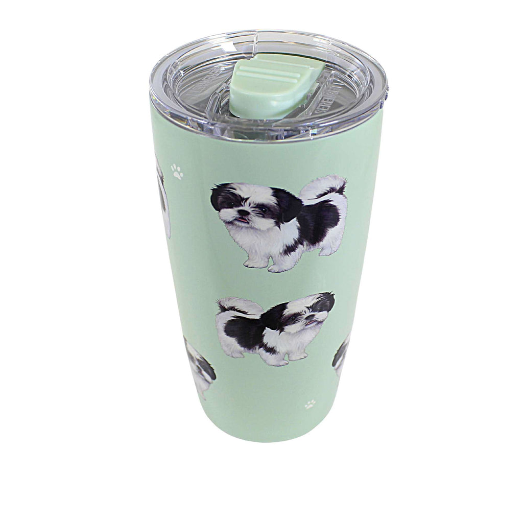 61642 Shih Tzu Black & White Serengeti Tumbler 11587B