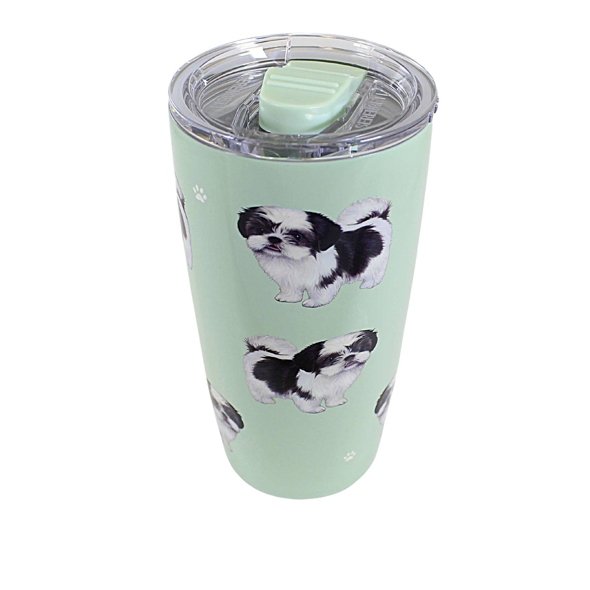 61642 Shih Tzu Black & White Serengeti Tumbler 11587B