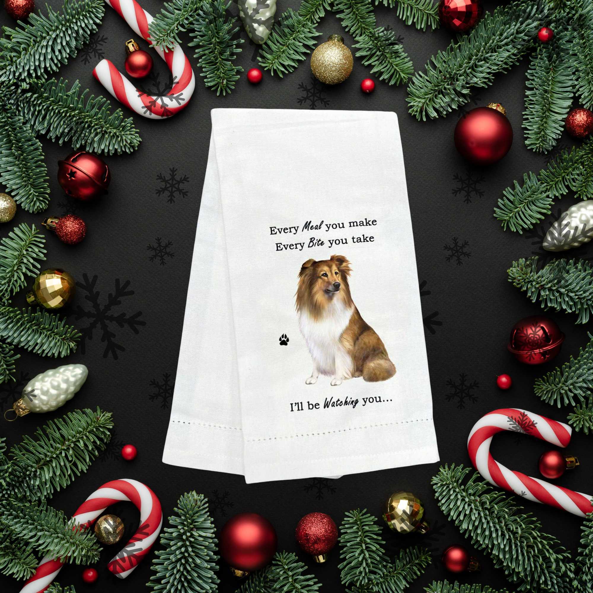 61729 Sheltie Kitchen Towel 71137