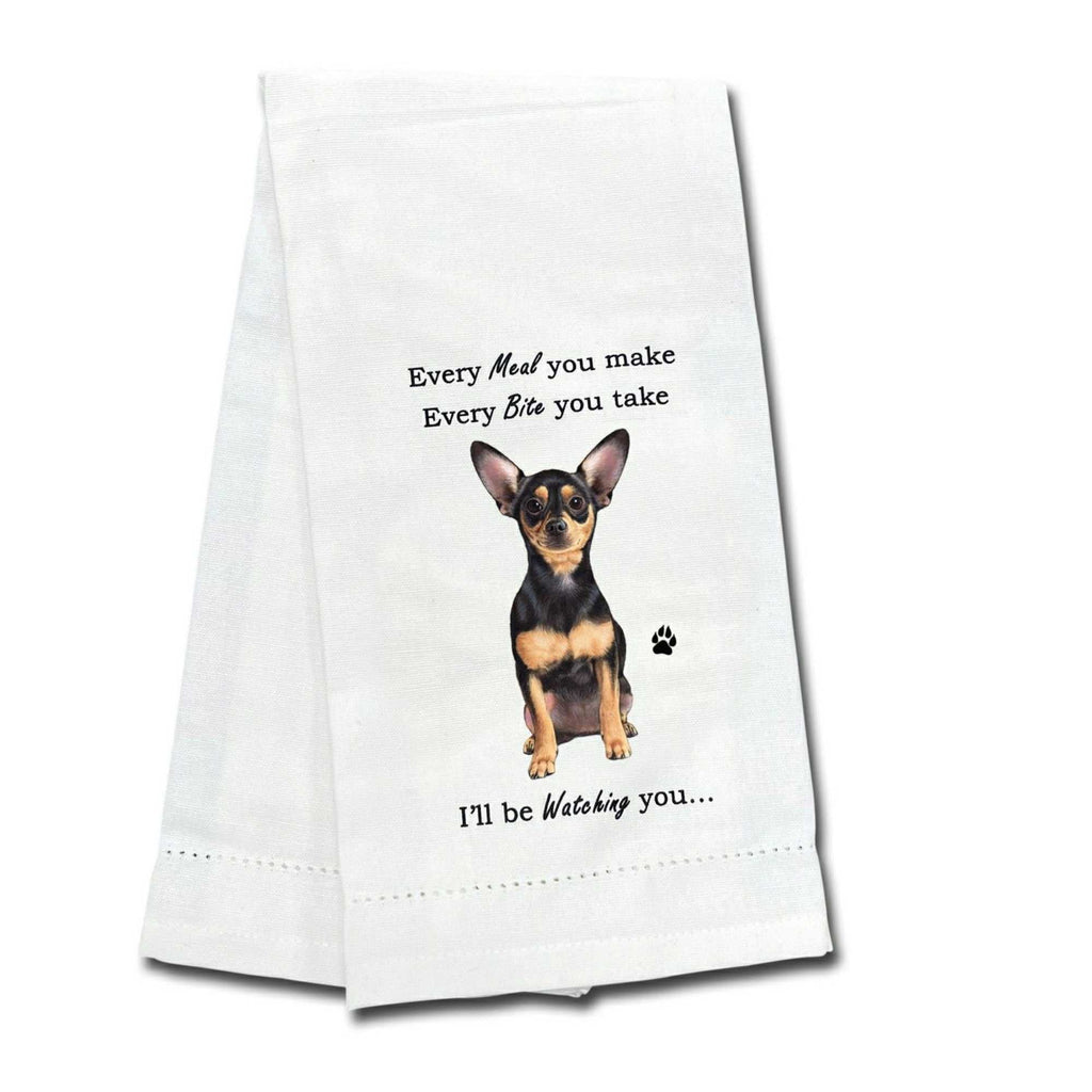 61735 Black Chihuahua Kitchen Towel 71111