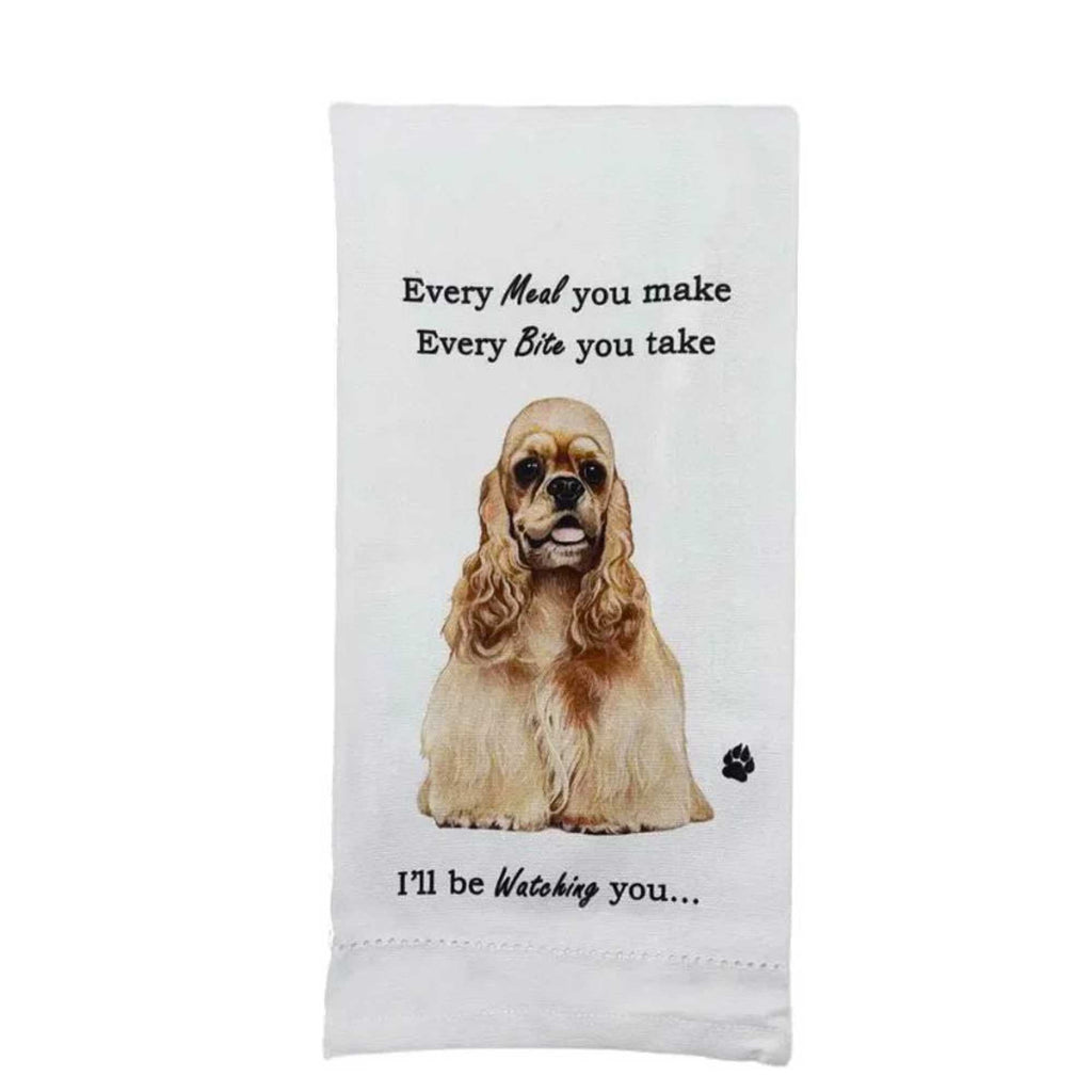 61737 Buff Cocker Spaniel Kitchen Towel 71178