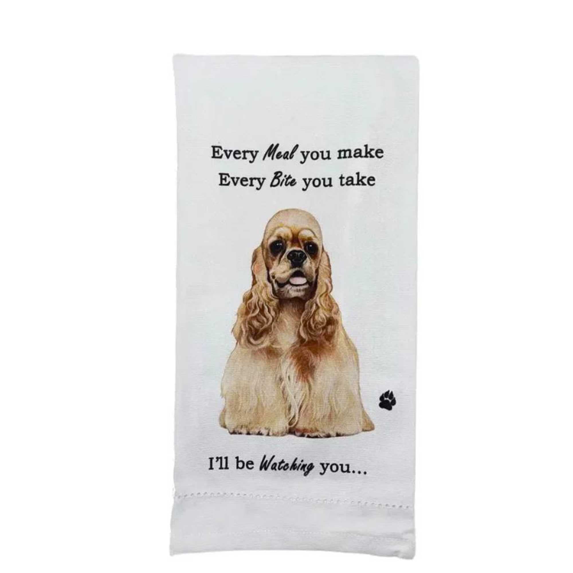 61737 Buff Cocker Spaniel Kitchen Towel 71178