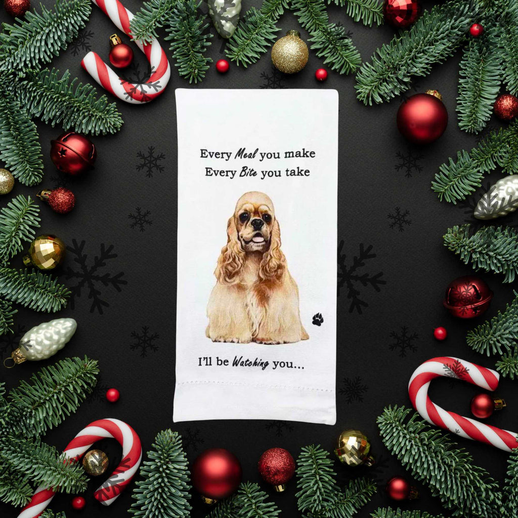 61737 Buff Cocker Spaniel Kitchen Towel 71178