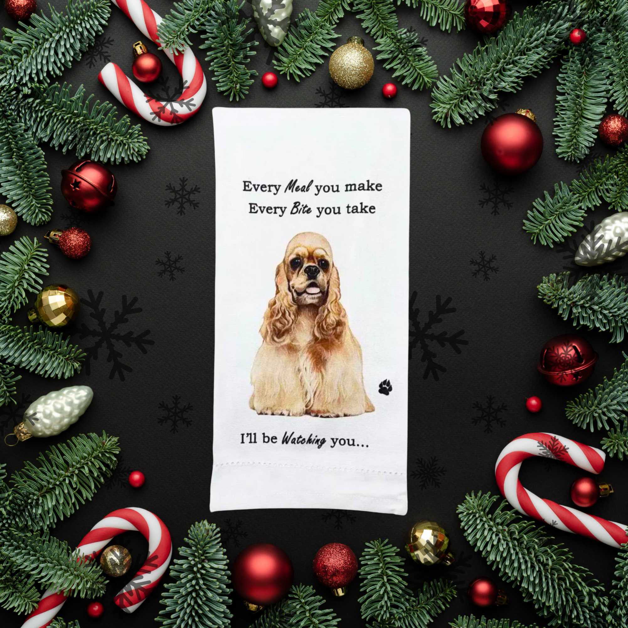 61737 Buff Cocker Spaniel Kitchen Towel 71178