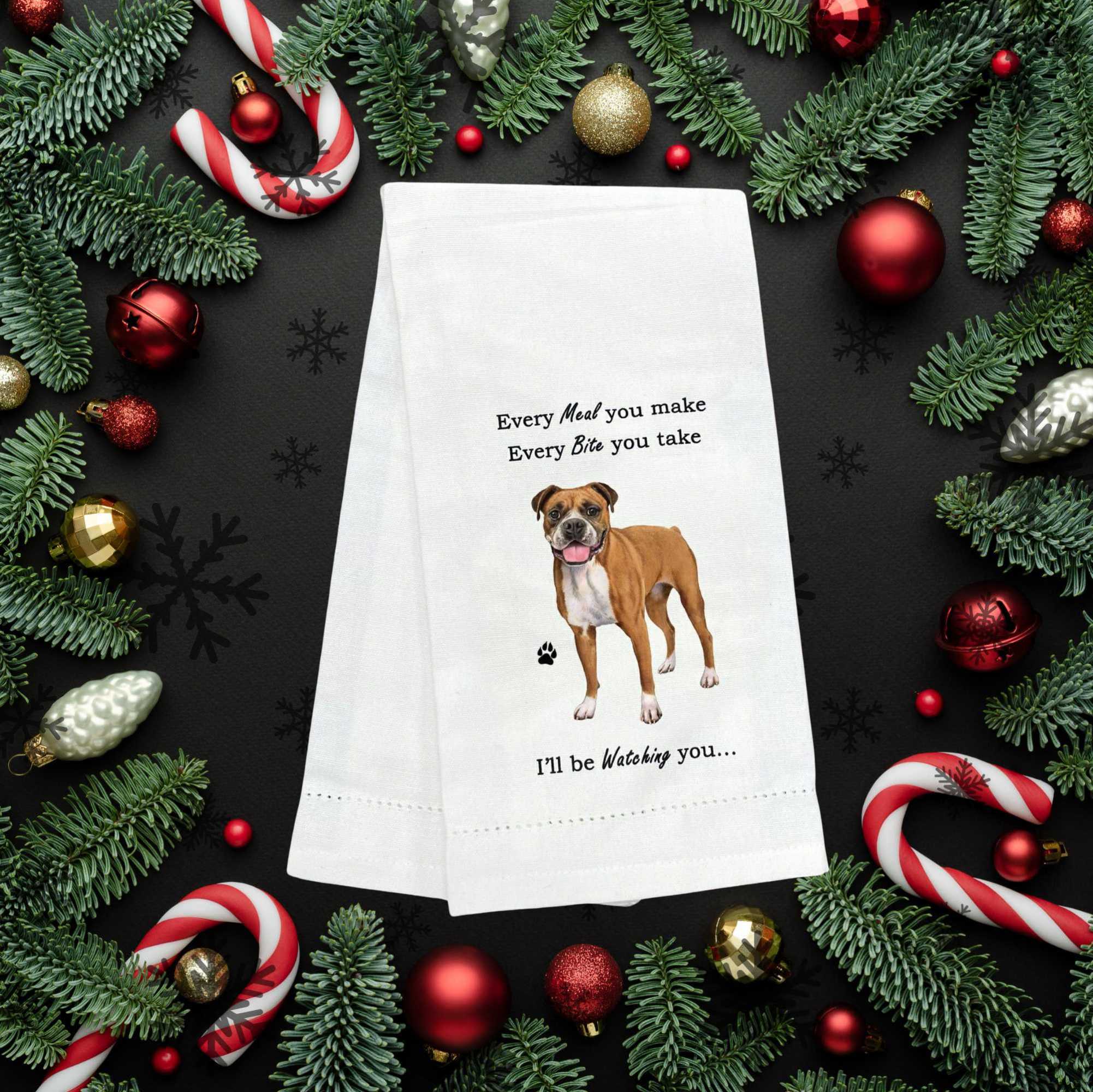 61740 Boxer Uncropped Kitchen Towel 7116