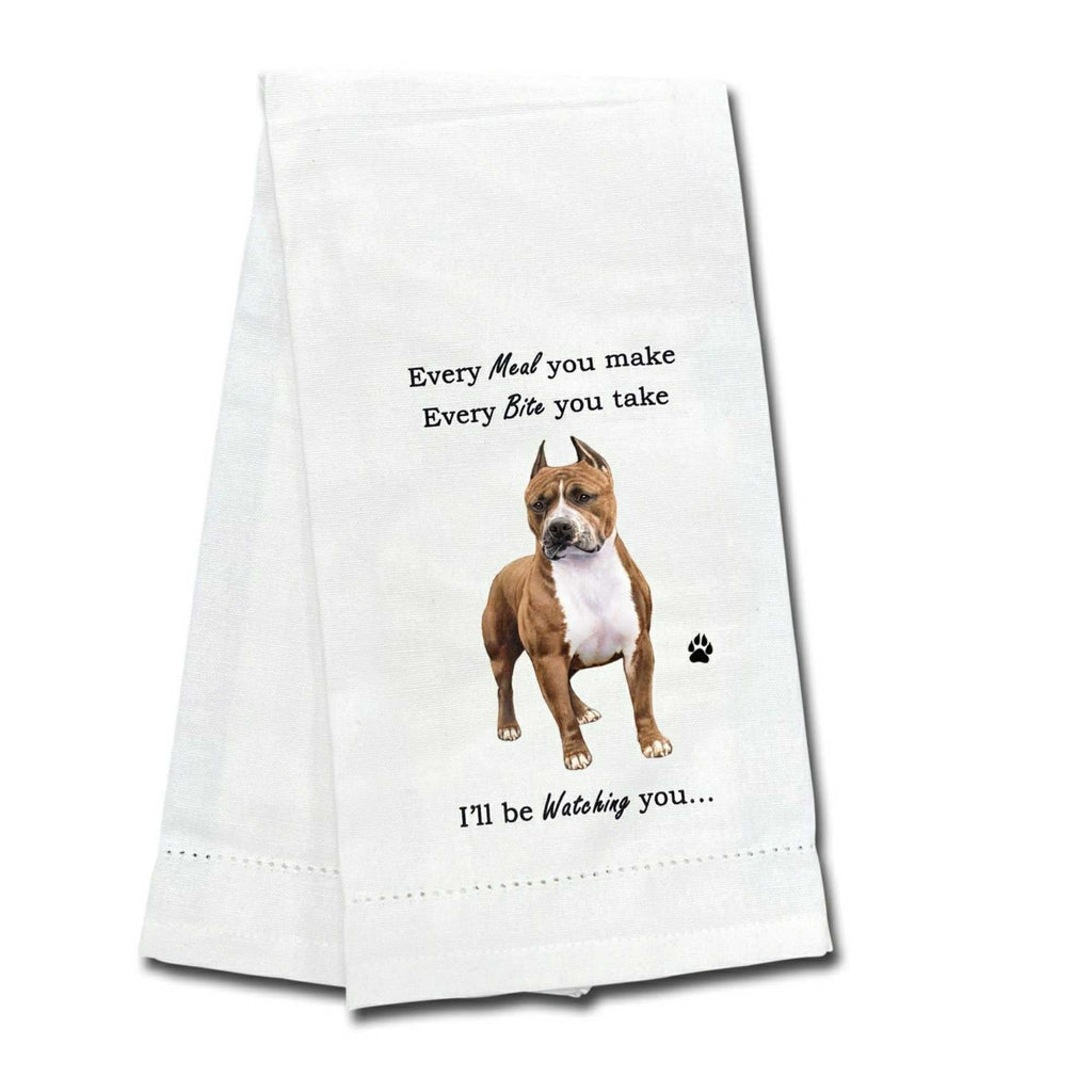 61758 Pit Bull Brindle/Wht Kitchen Towel 71126