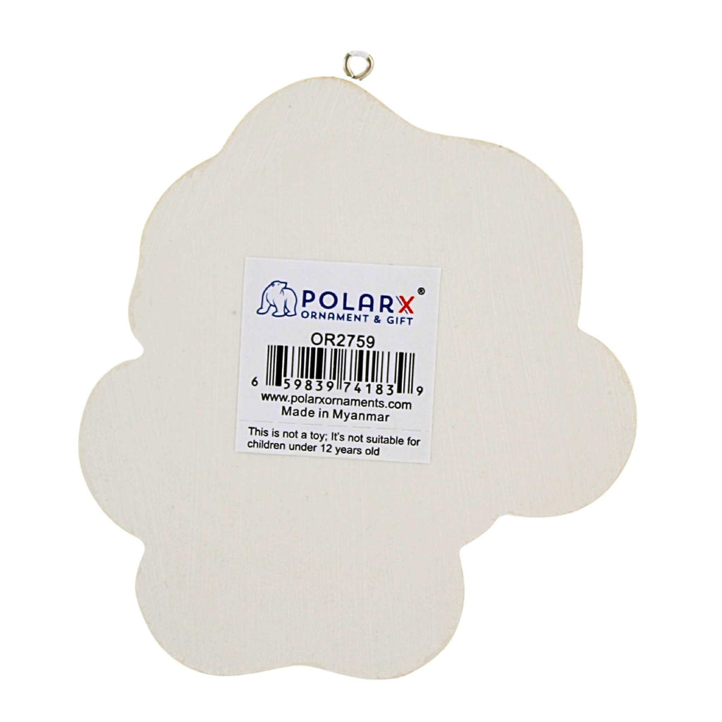 65370 Paw Print With Santa Hat OR2759