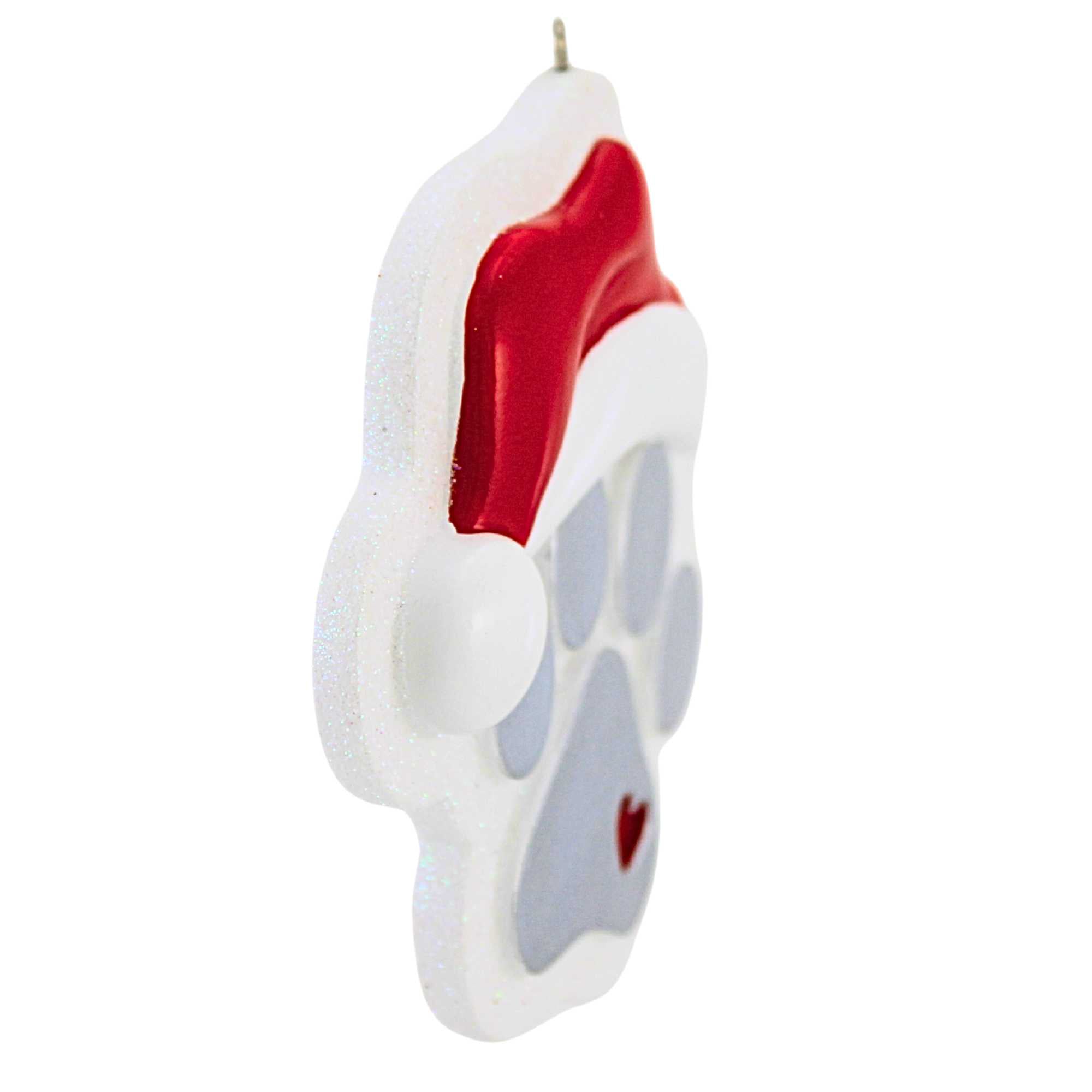 65370 Paw Print With Santa Hat OR2759