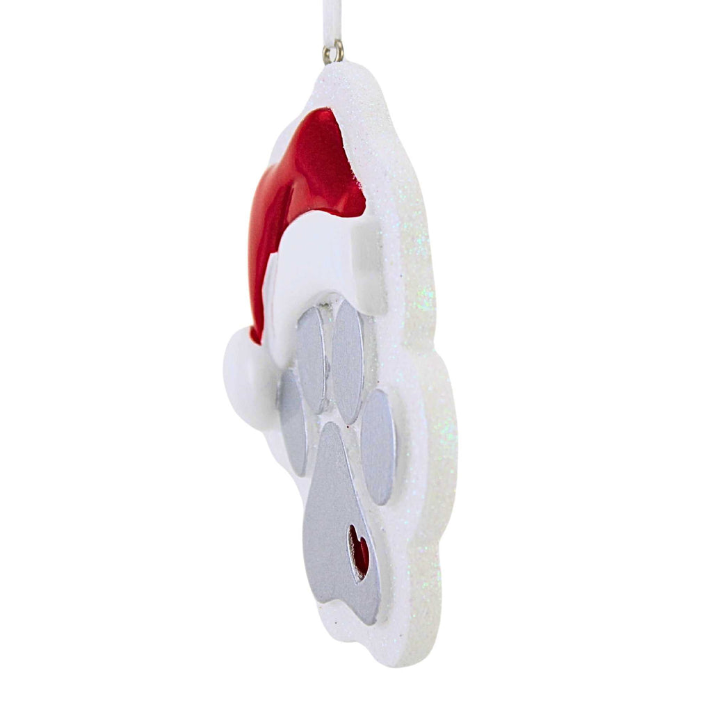 65370 Paw Print With Santa Hat OR2759