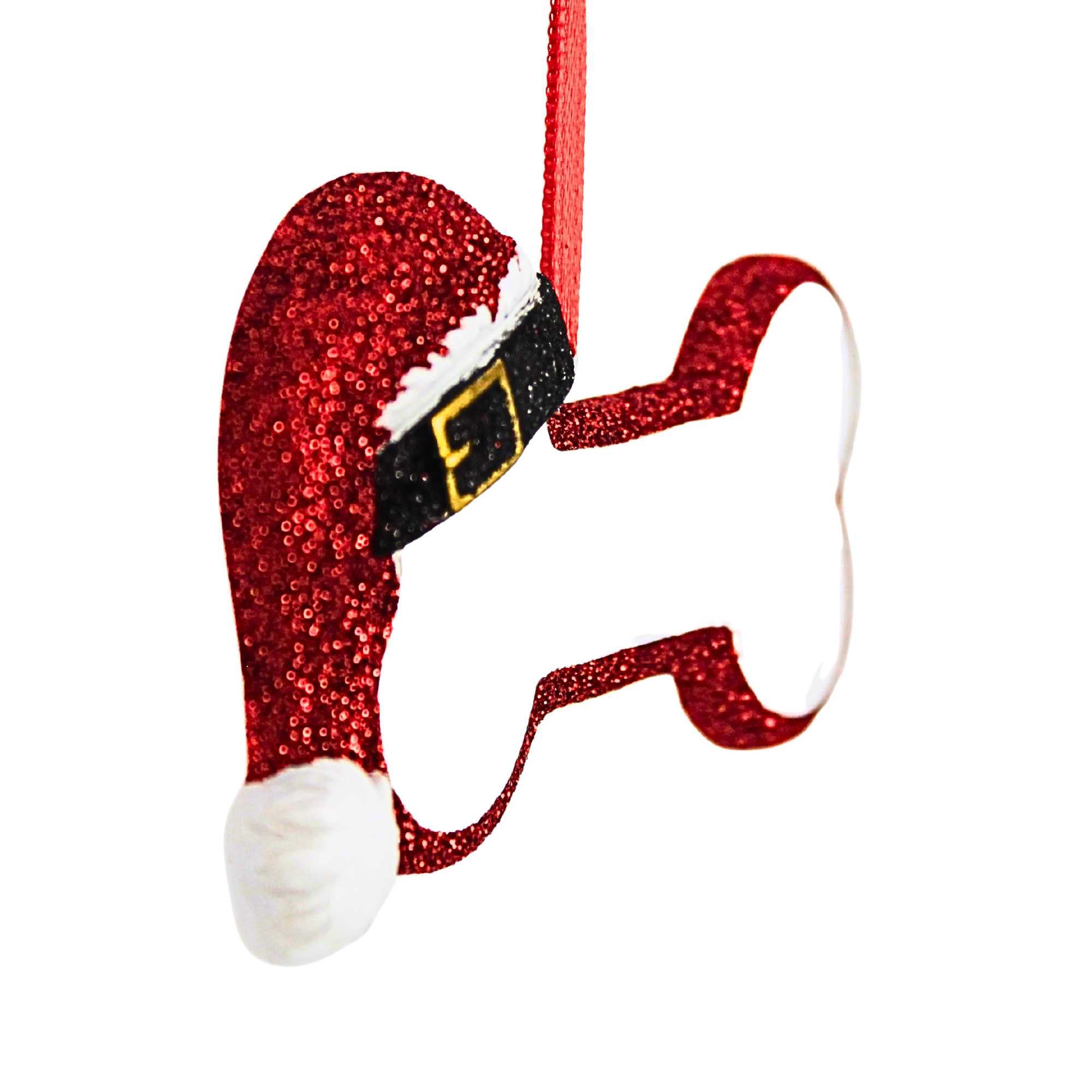 65385 Santa Dog Bone OR1438