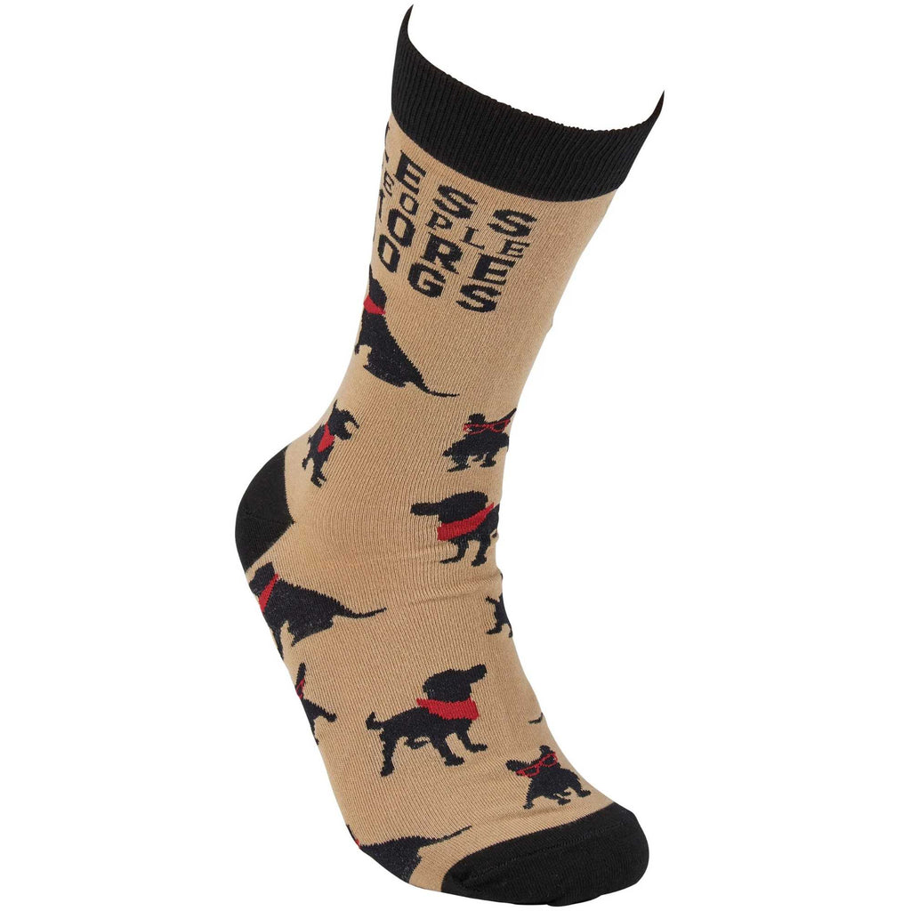 65648 Less People More Dogs Socks 117751